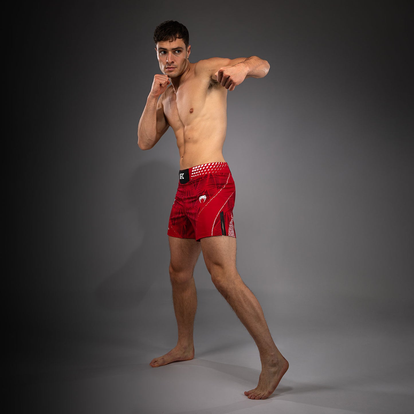UFC Zenith by Venum Authentic Fight Night Pantaloncini da combattimento Fit corto Uomo Personalizzato - Rosso