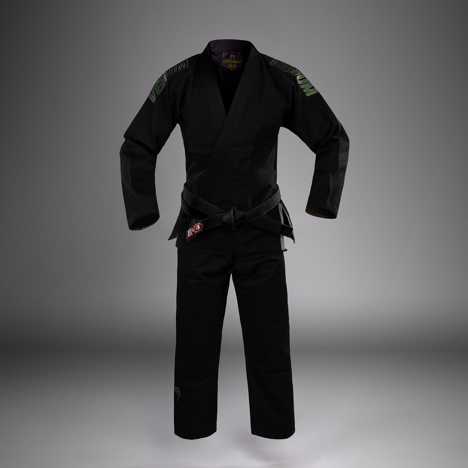 Venum Contender 2.0 Kimono BJJ – Giacca In Cotone 350 GSM, Collare EVA, Pantaloni 230 GSM, Grigio, Per Jiu-Jitsu Brasiliano