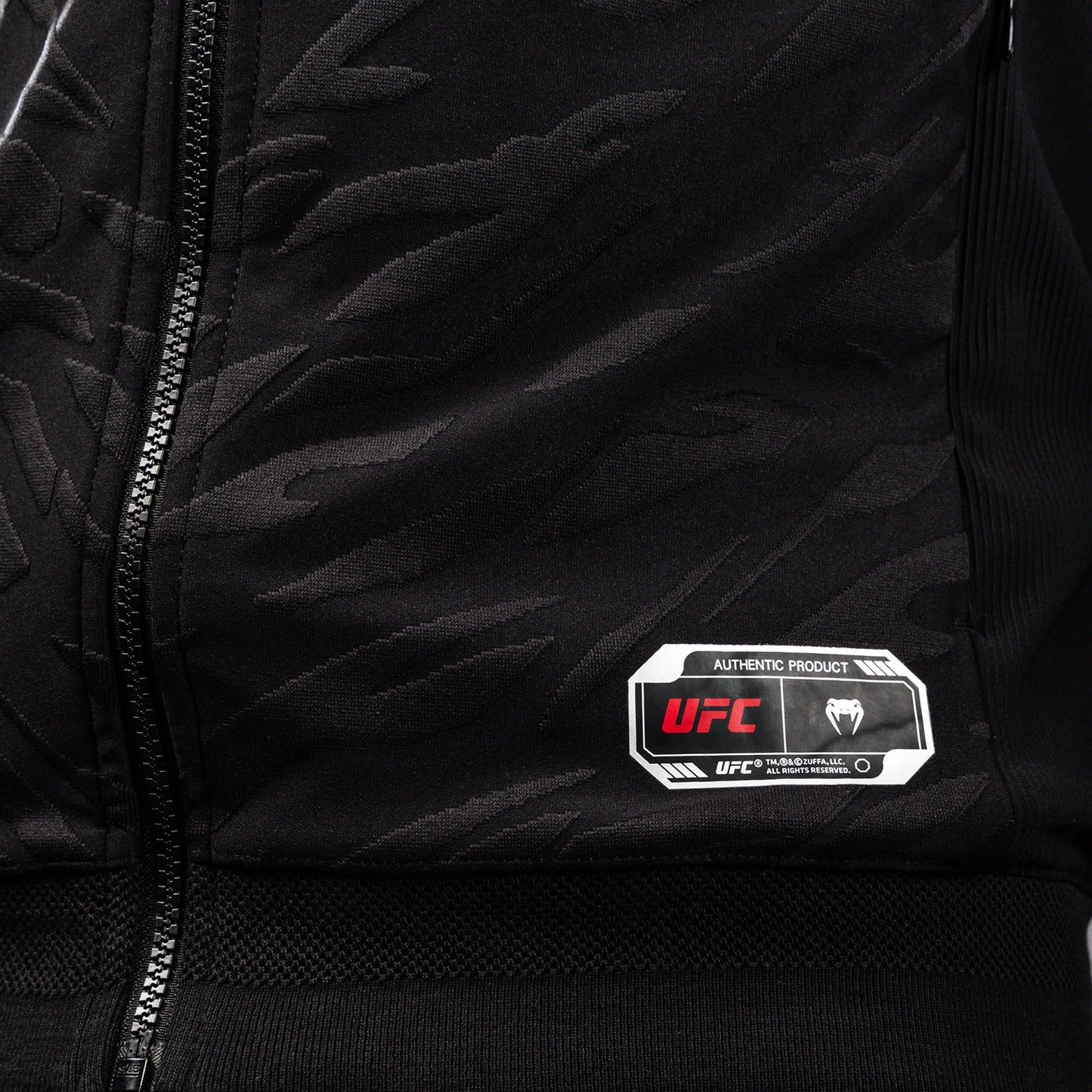 UFC Fusion by Venum Personalizzati Authentic Fight Night Felpa con Cappuccio per Uomo - Nero