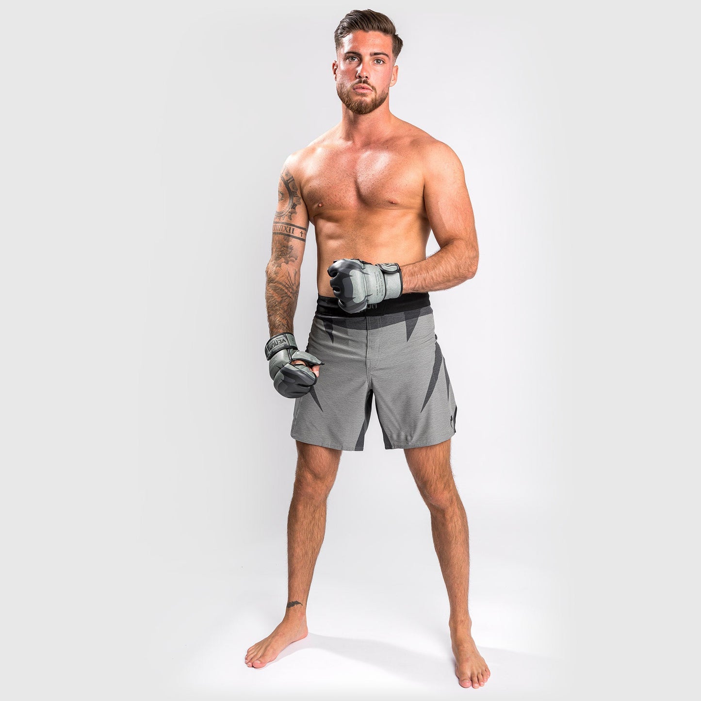 Pantaloncini da sport da combattimento Venum Stone - Verde minerale