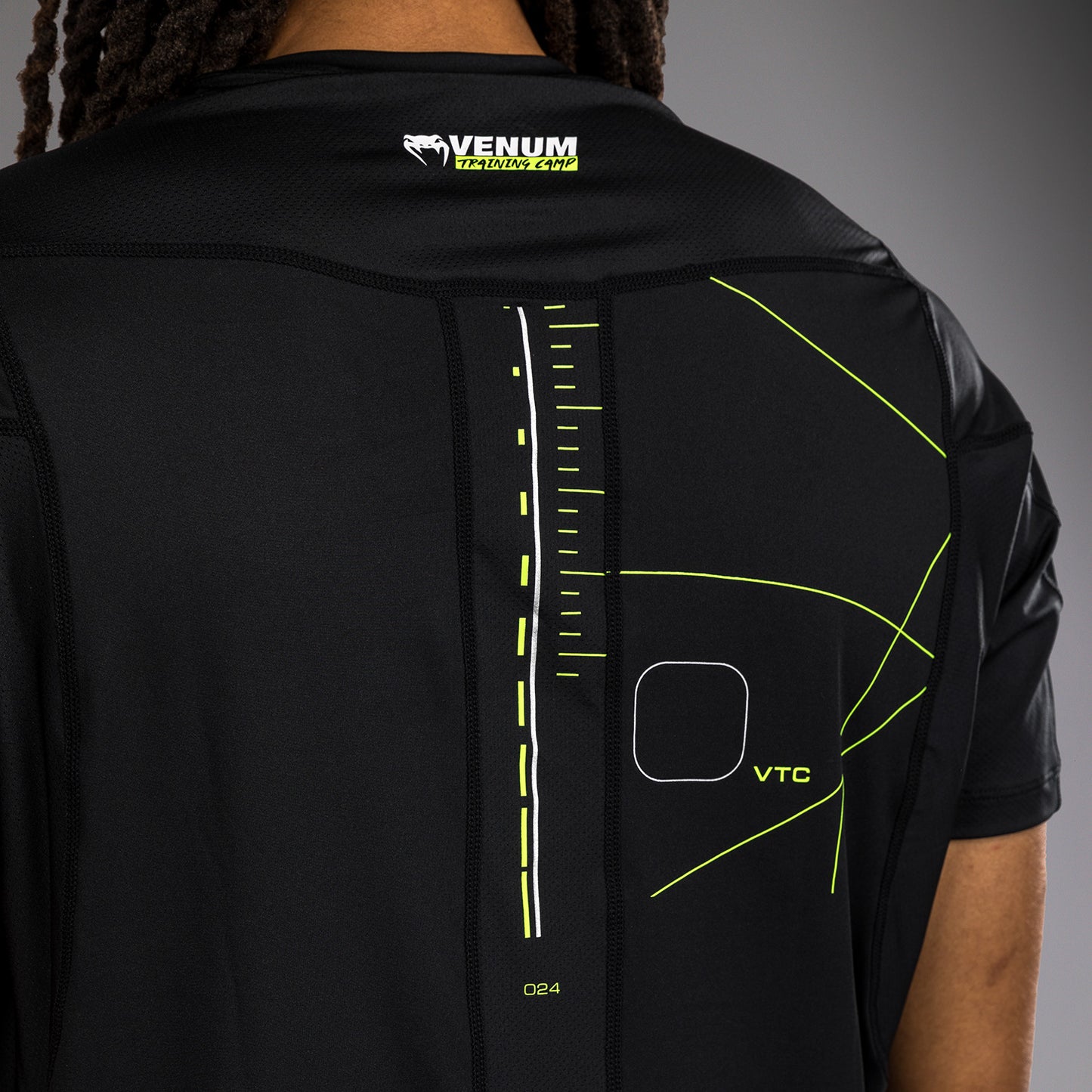 Venum Training Camp 4.0 Maglietta Dry-Tech Uomo - Nero/Neon Green