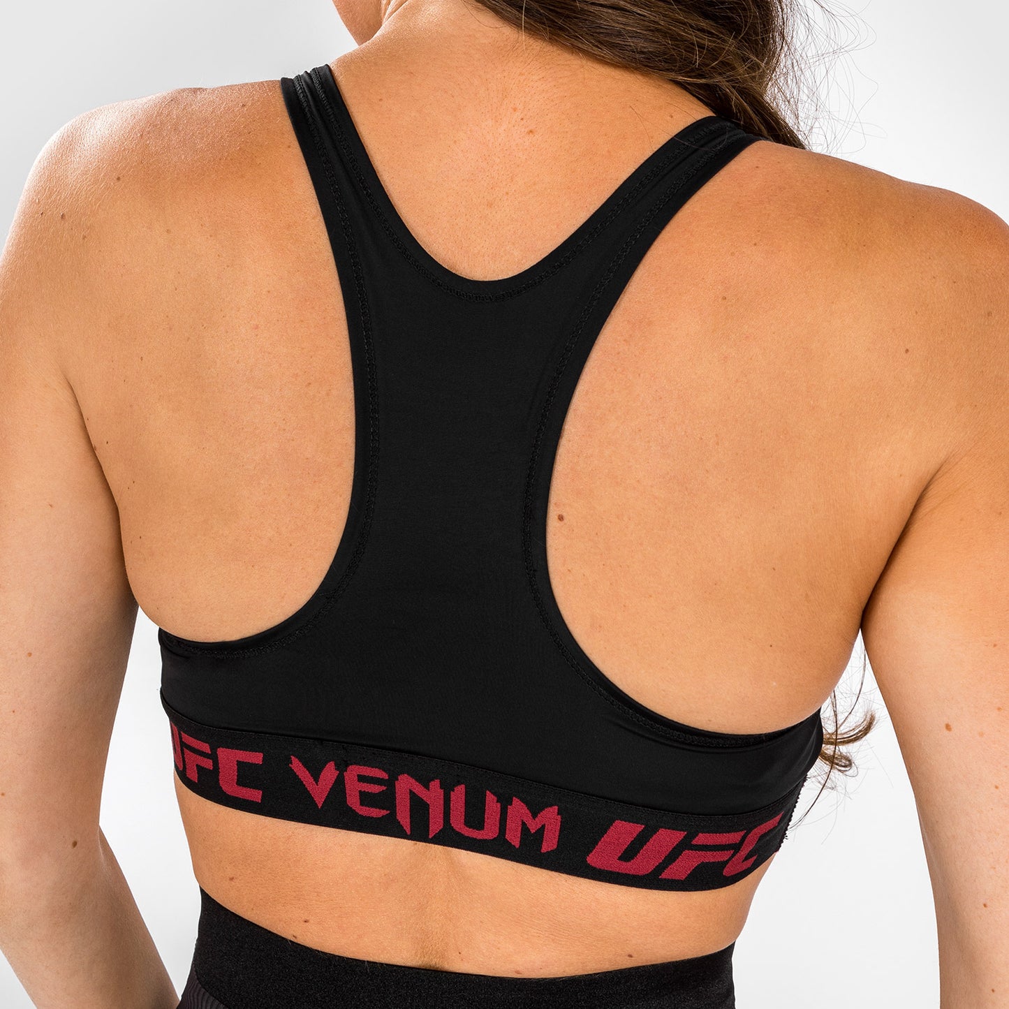 UFC Venum Authentic Fight Week 2.0 Reggiseno Sportivo Donna – Nero/Rosso