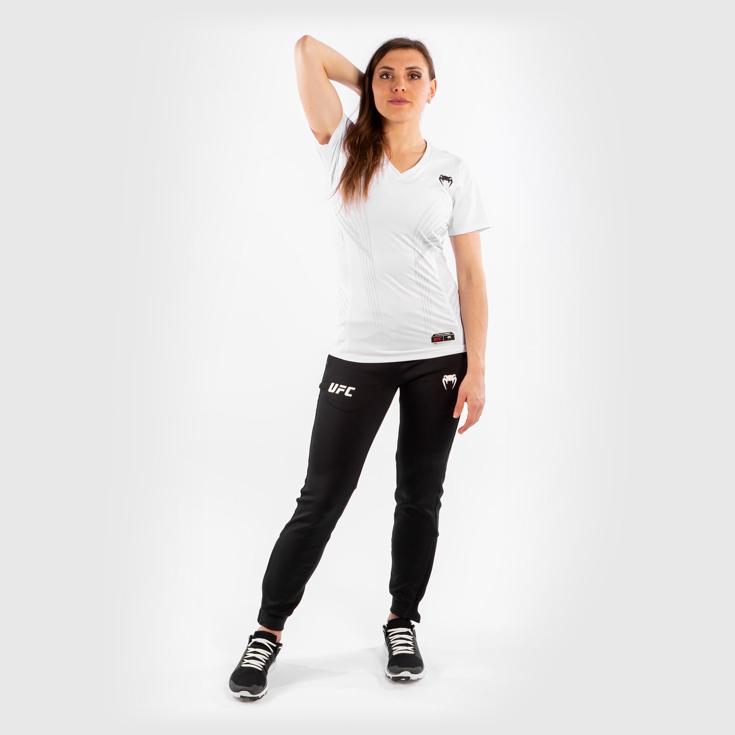 Maglia Tecnica Donna Personalizzata UFC Venum Authentic Fight Night - Bianco