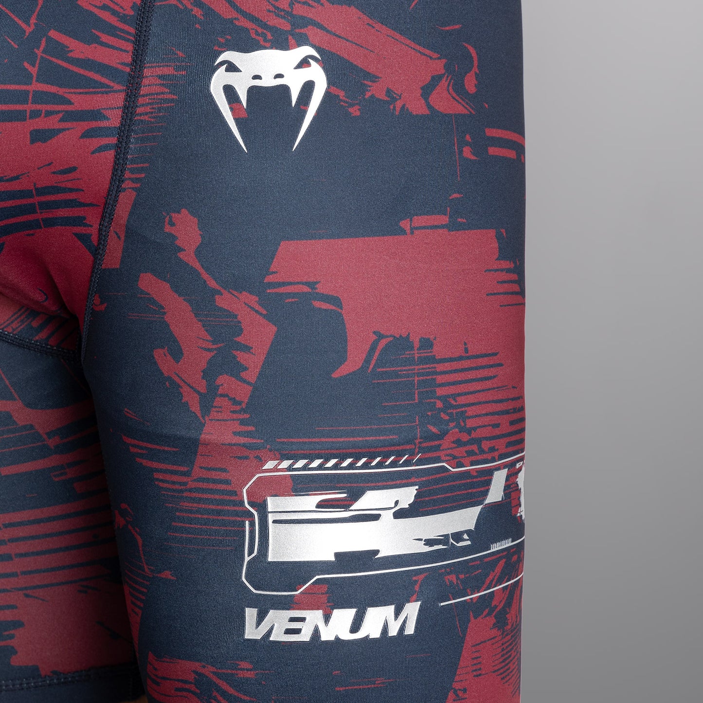 UFC Zenith by Venum Authentic Fight Week Pantaloncini Vale Tudo Performance Uomo - Blu navy/Bordeaux/Argento