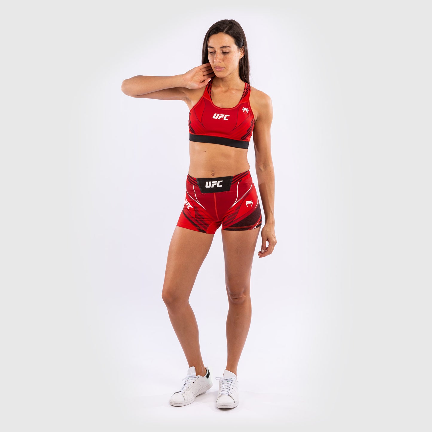 Pantaloncini da Vale Tudo Donna UFC Venum Authentic Fight Night - Vestibilità Corta - Rosso