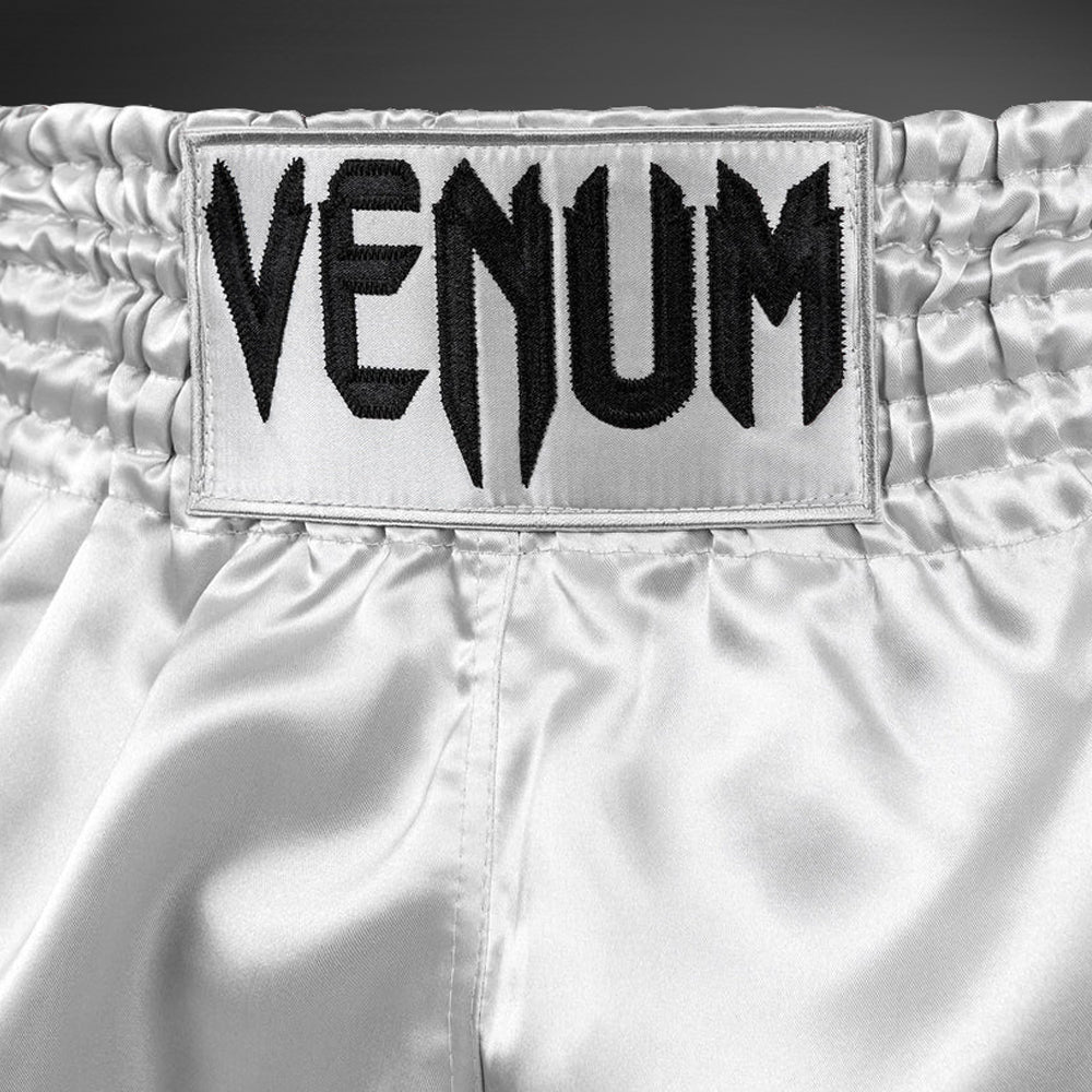 Venum Classic Pantaloncini da Muay Thai - Argento/Neri