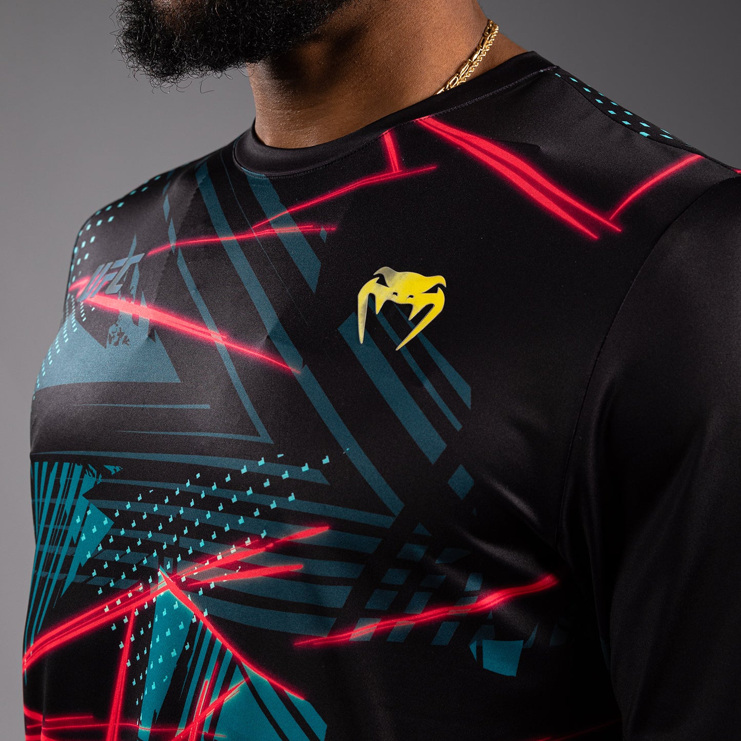 UFC Fusion By Venum Miami Edition Fight Week Maglietta Dry-Tech da uomo - Nero