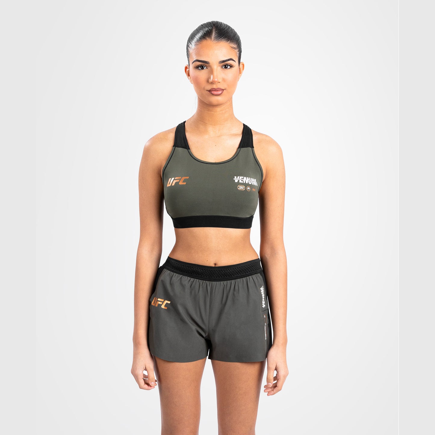 UFC Adrenaline by Venum Fight Week Pantaloncini da Donna - Khaki