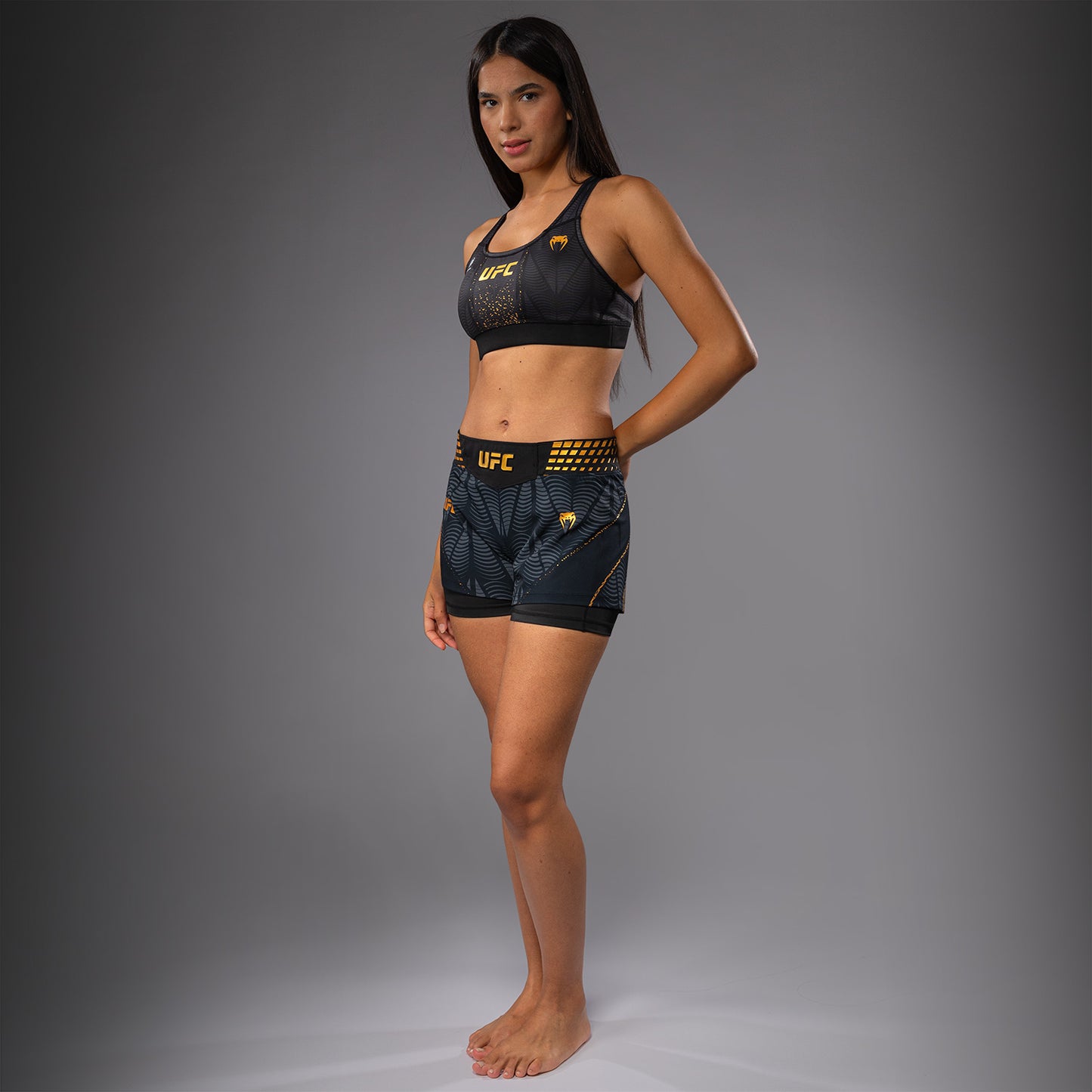 UFC Zenith by Venum Authentic Fight Night Pantaloncini da combattimento Fit corto Donna Personalizzato - Champion
