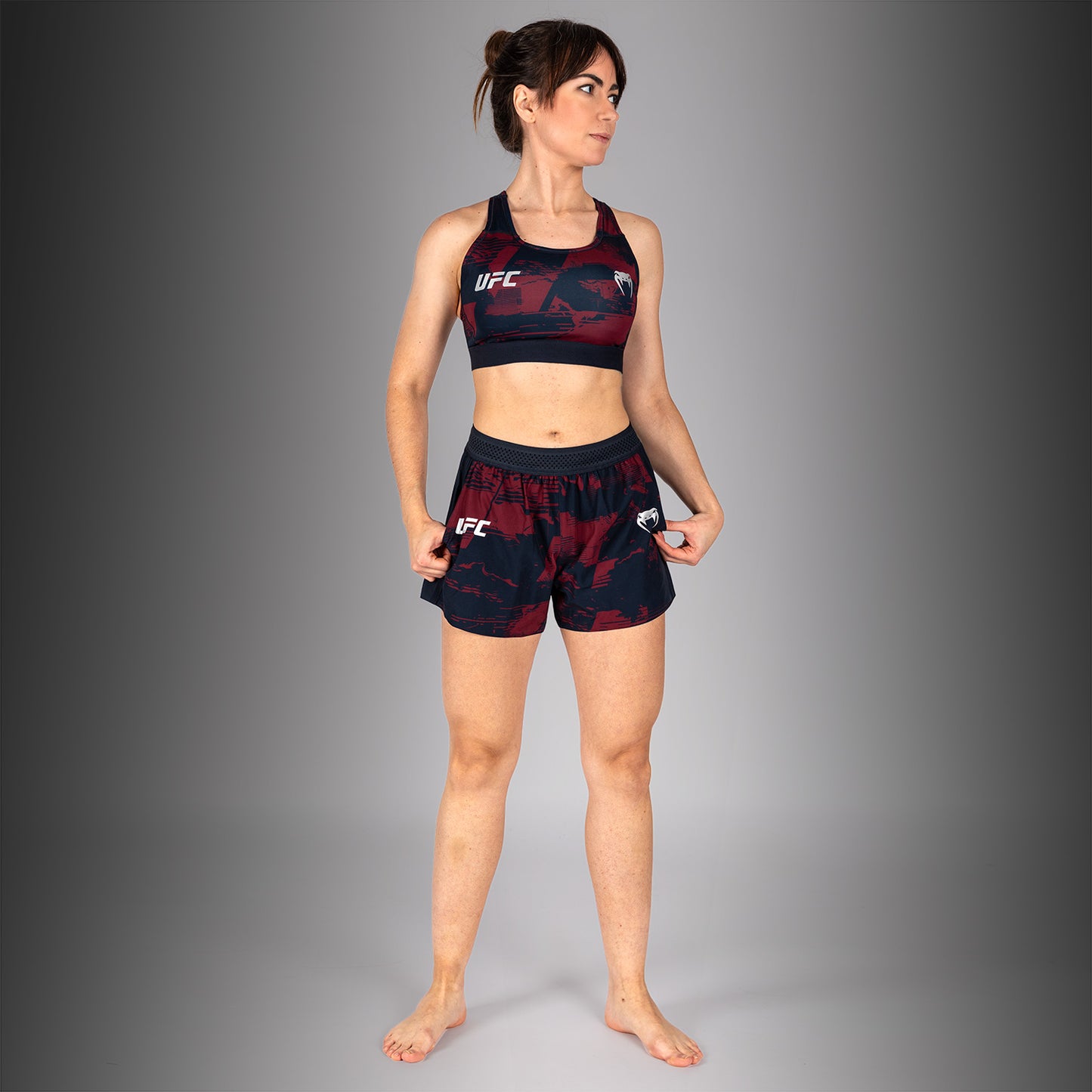 UFC Zenith by Venum Authentic Fight Week Reggiseno sportivo Donna - Blu navy/Bordeaux/Argento