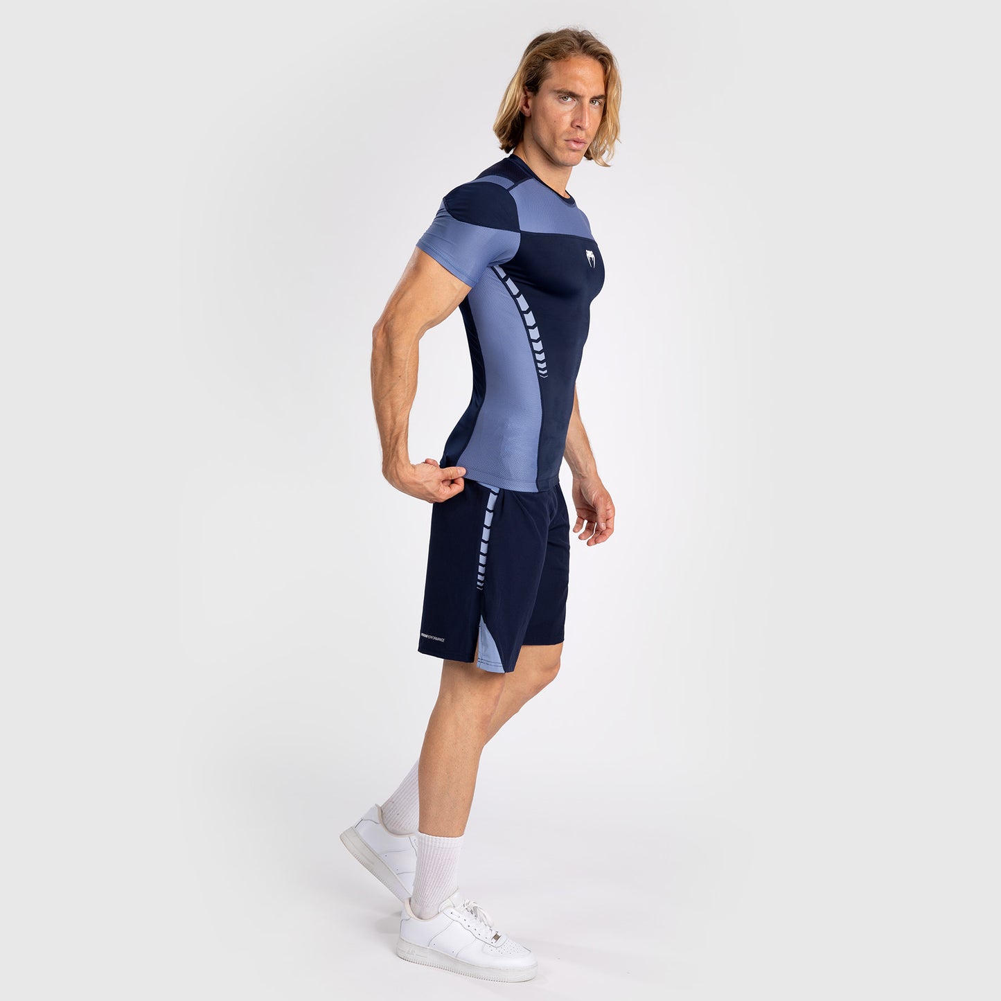 Venum Tempest Rashguard a maniche corte - Blu Navy/Blu