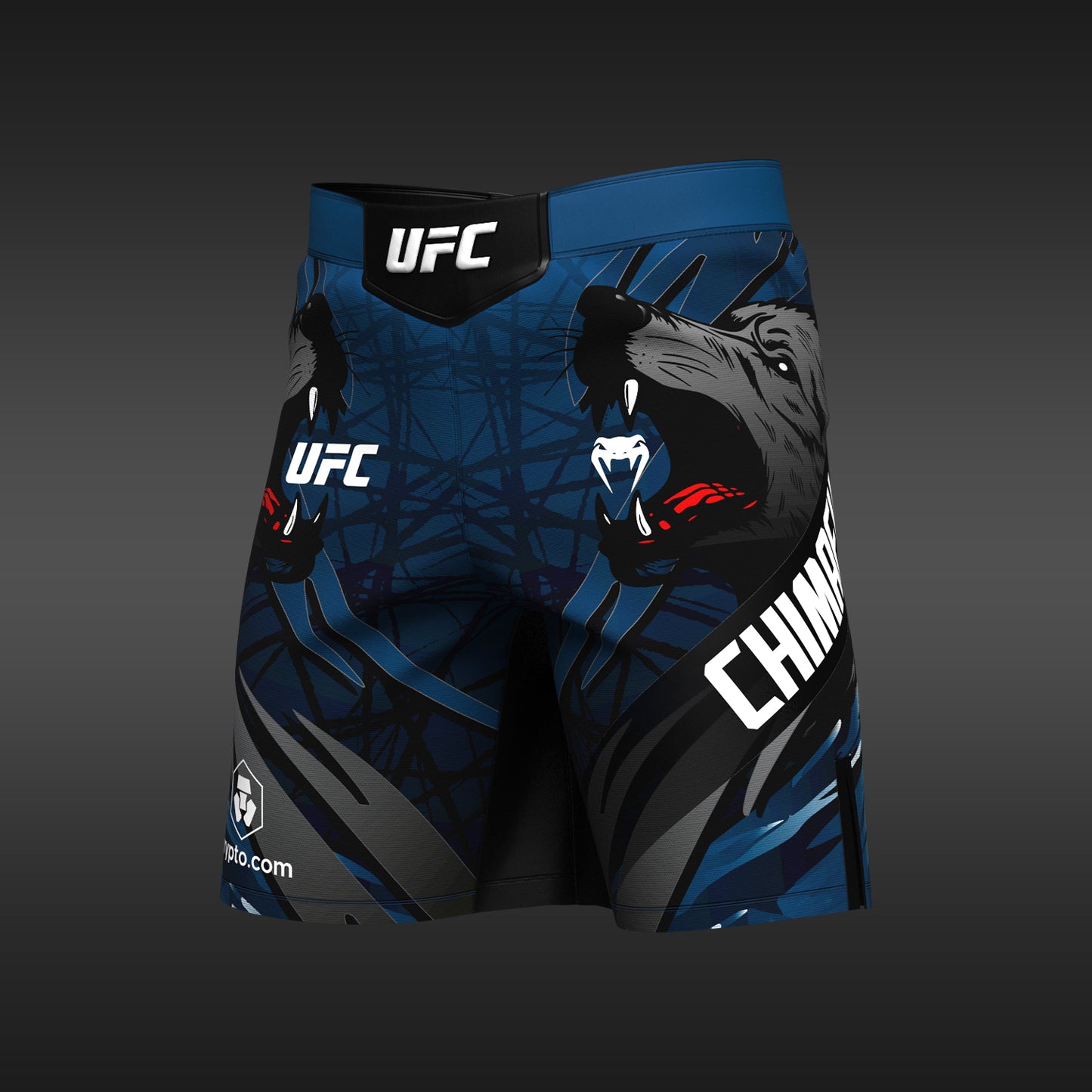 UFC Unrivaled by Venum Khamzat Chimaev Pantaloncini da combattimento lunghi da uomo - Blu