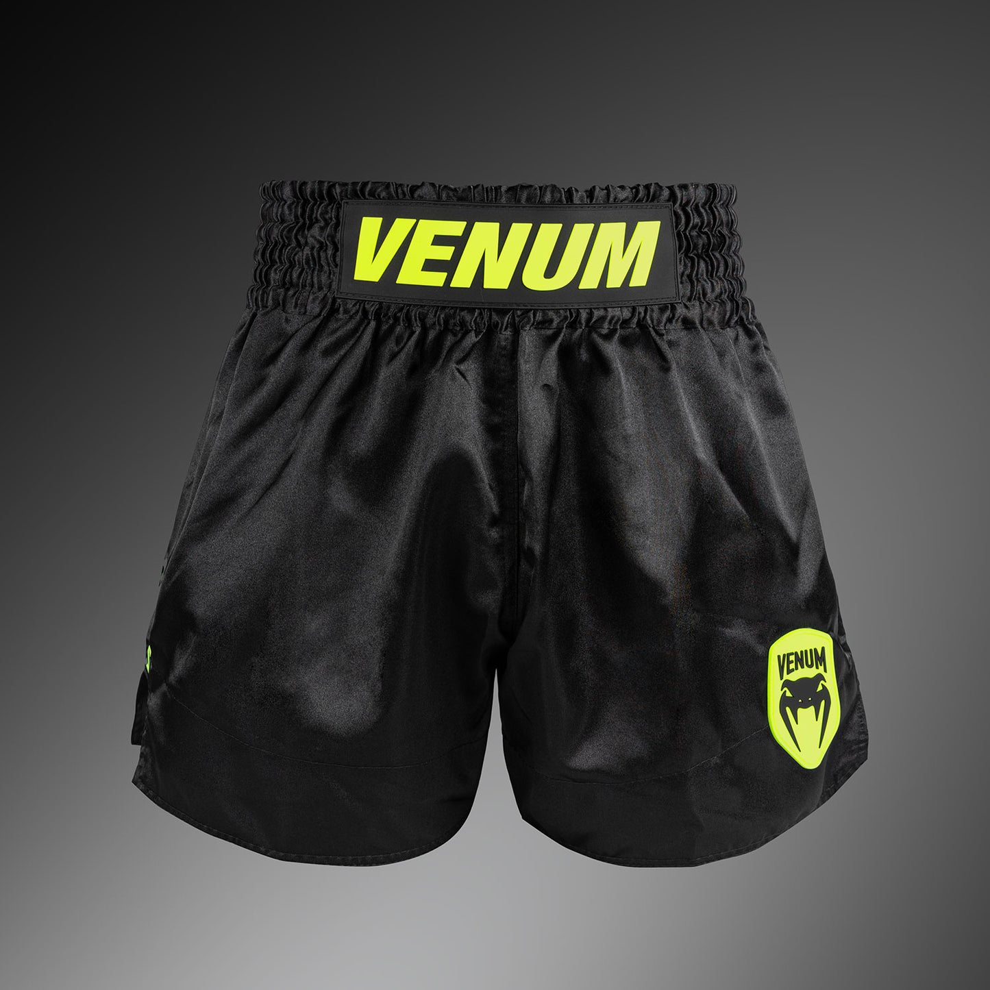 Venum Classic Evo Pantaloncini Muay Thai - Nero/Giallo Neon