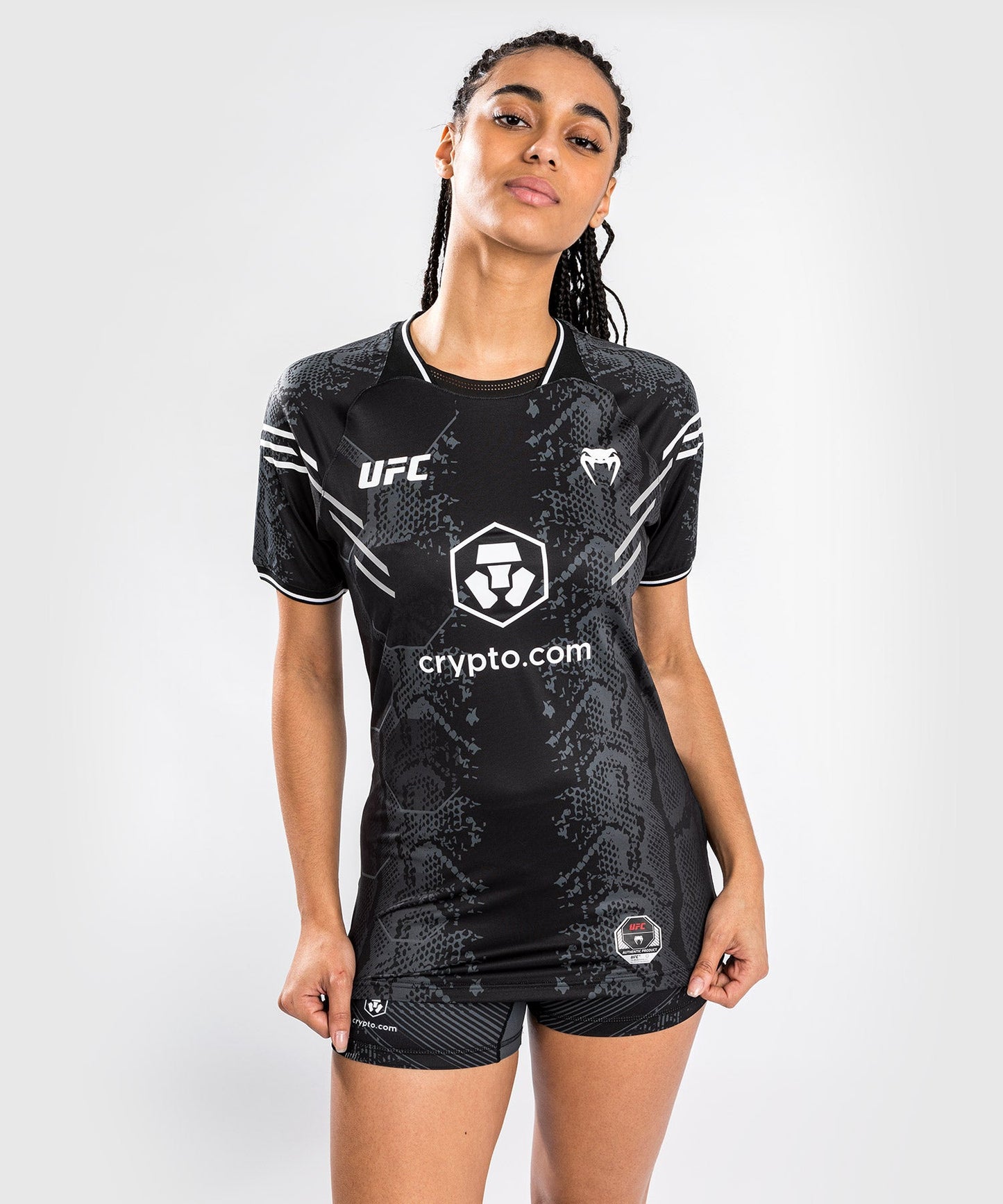 UFC Adrenaline by Venum Authentic Fight Night Maglia Dry Tech Personalizzata da Donna - Nero