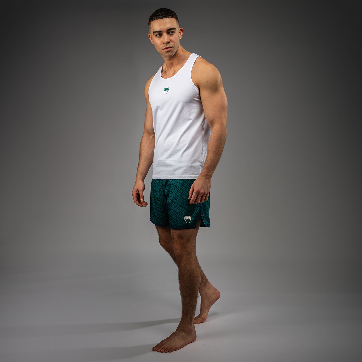 Venum Echo Top da Palestra - Bianco/Verde Smeraldo
