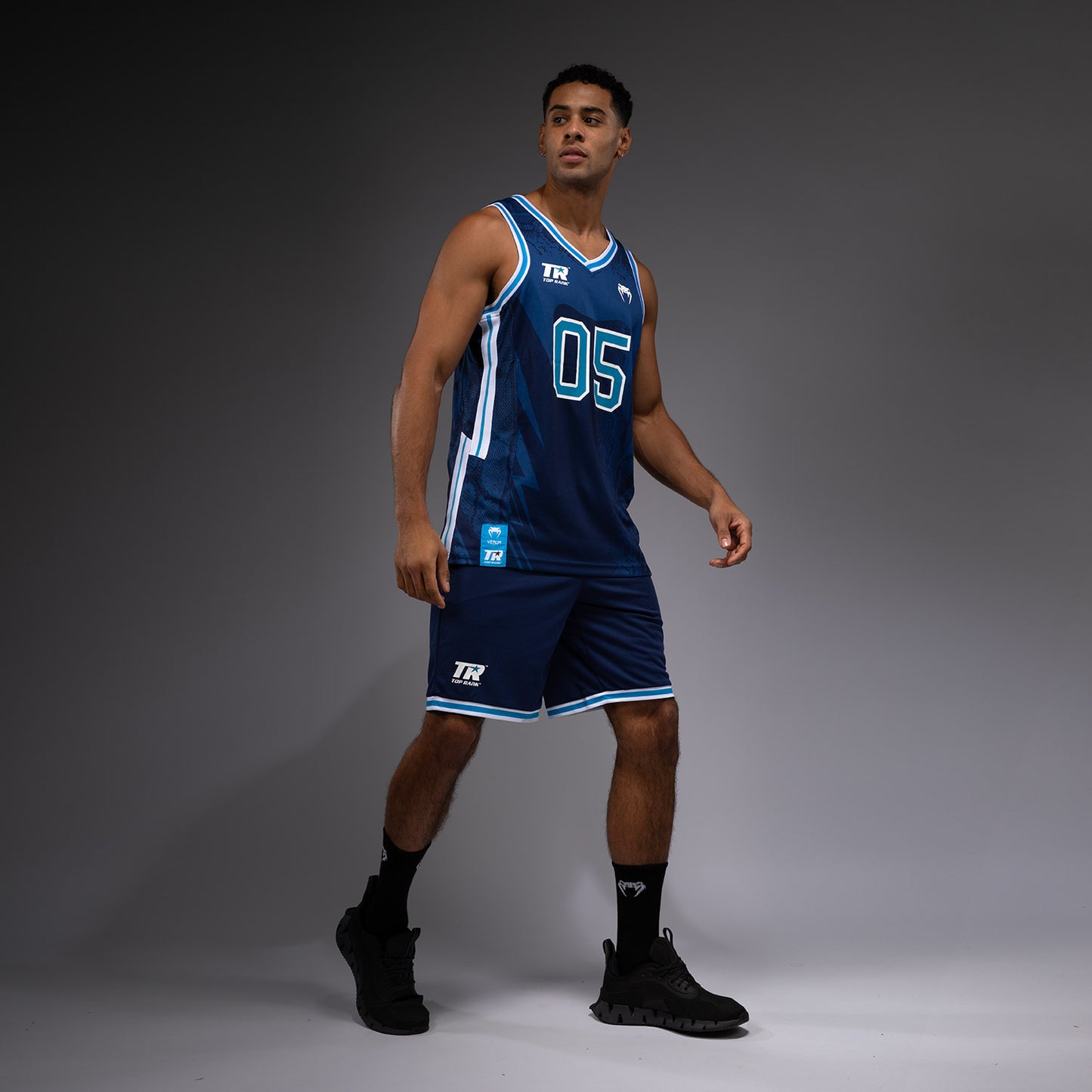 Venum x Top Rank Original Canotta da Basket - Blu Navy