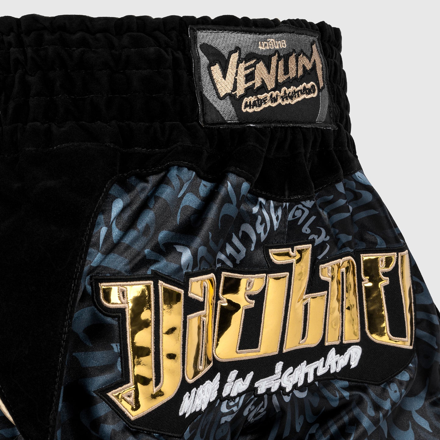 Venum Attack Pantaloncini da Muay Thai - Nero/Grigio