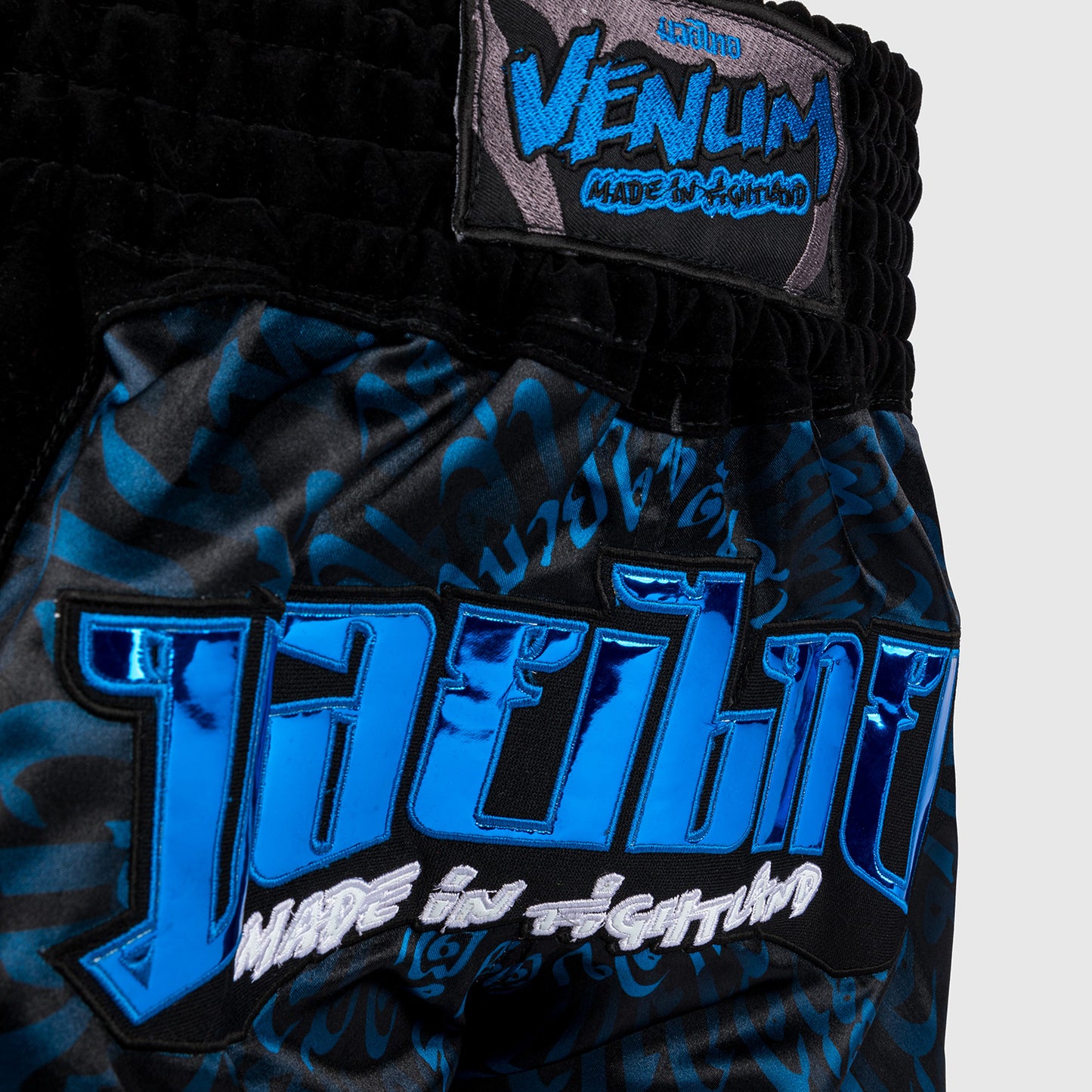 Venum Attack Pantaloncini da Muay Thai - Nero/Blu