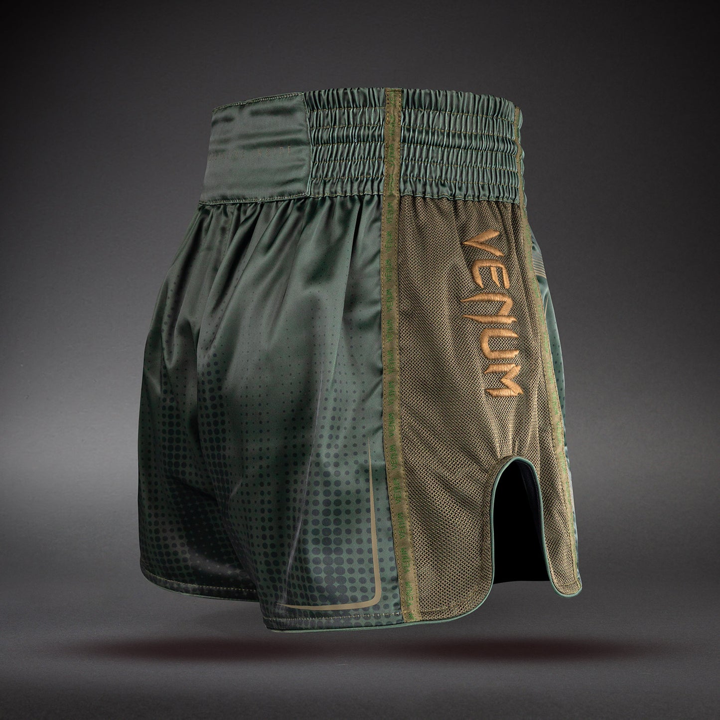 Venum Stealth Pantaloncini Muay Thaï – Kaki/Verde Scuro