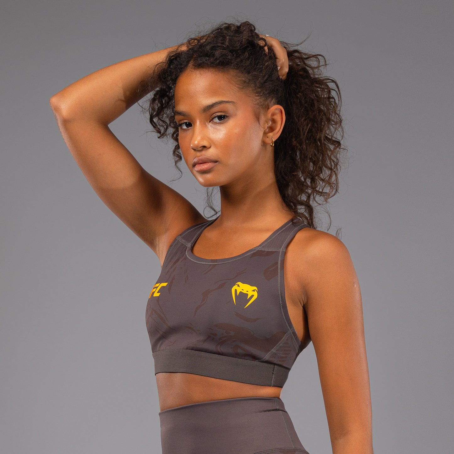 UFC Fusion by Venum Fight Week Reggiseno Sportivo per Donna - Marrone terra