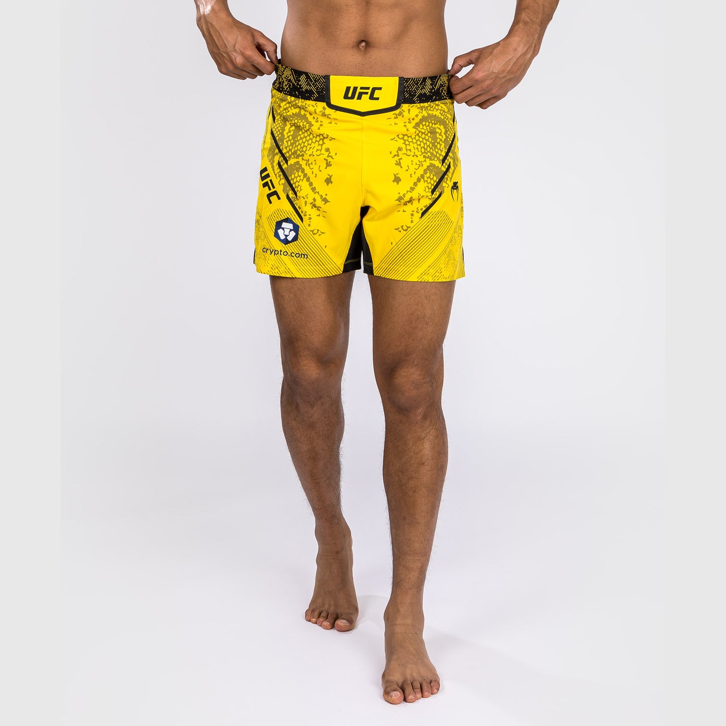 Pantaloncino da combattimento UFC Adrenaline by Venum personalizzato Authentic Fight Night Uomo - Short Fit - Giallo