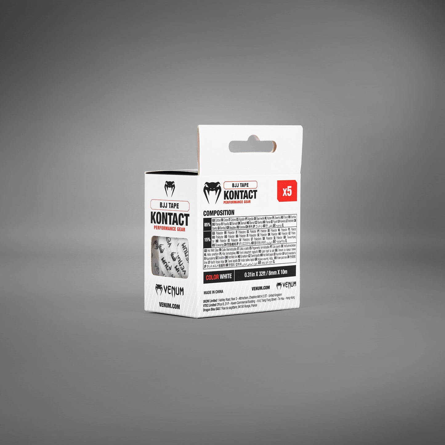 Venum Kontact BJJ Nastro per dita - Bianco/Nero