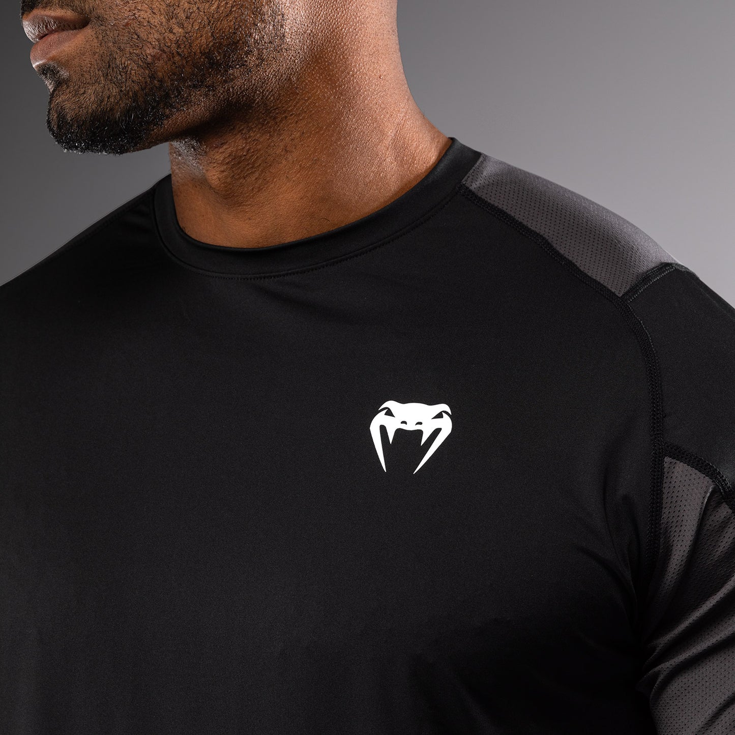Venum Rapid Maglia Dry-Tech - Nero/Grigio Tempesta