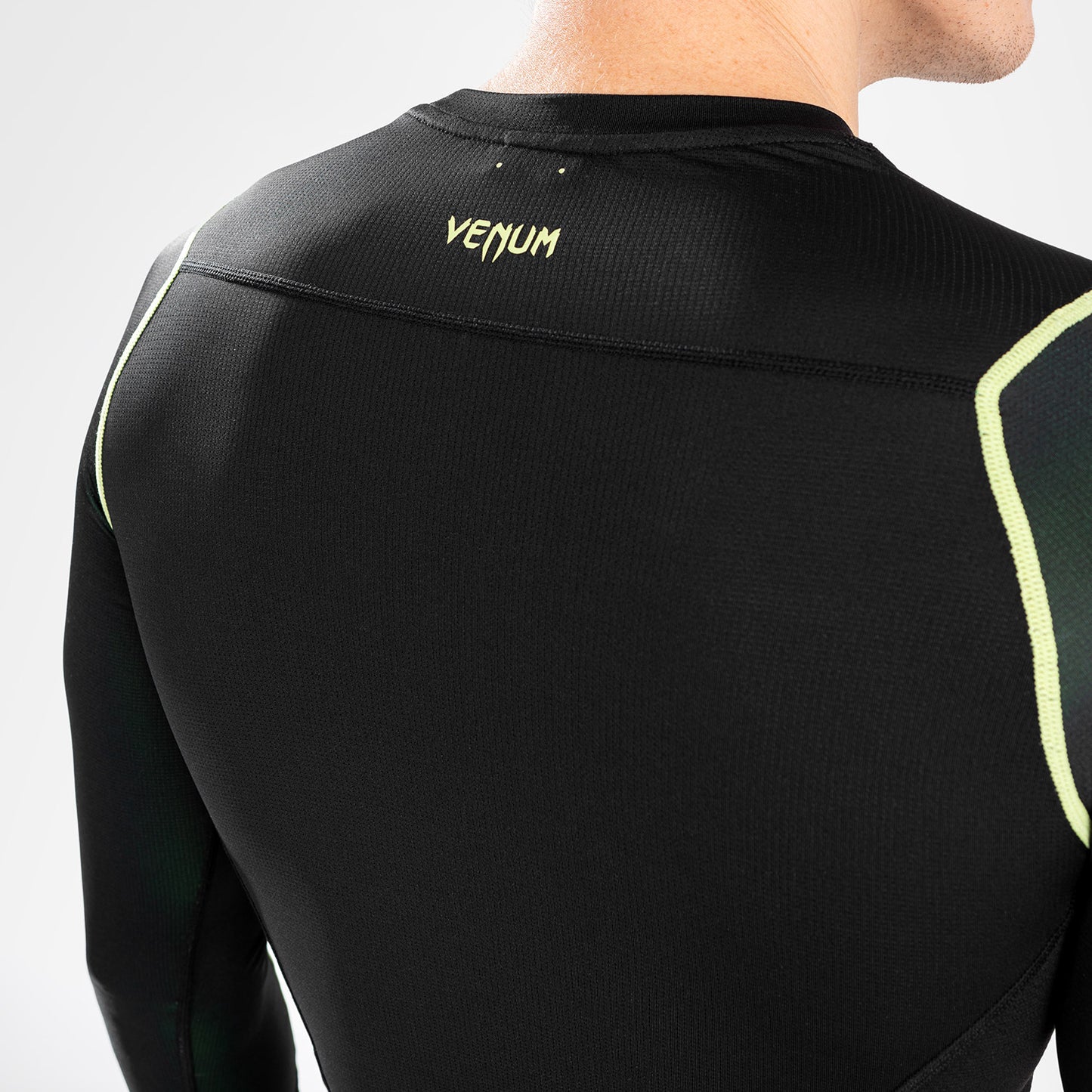 Venum Fusion 2.0 Rashguard da uomo - Maniche lunghe - Nero/Giallo