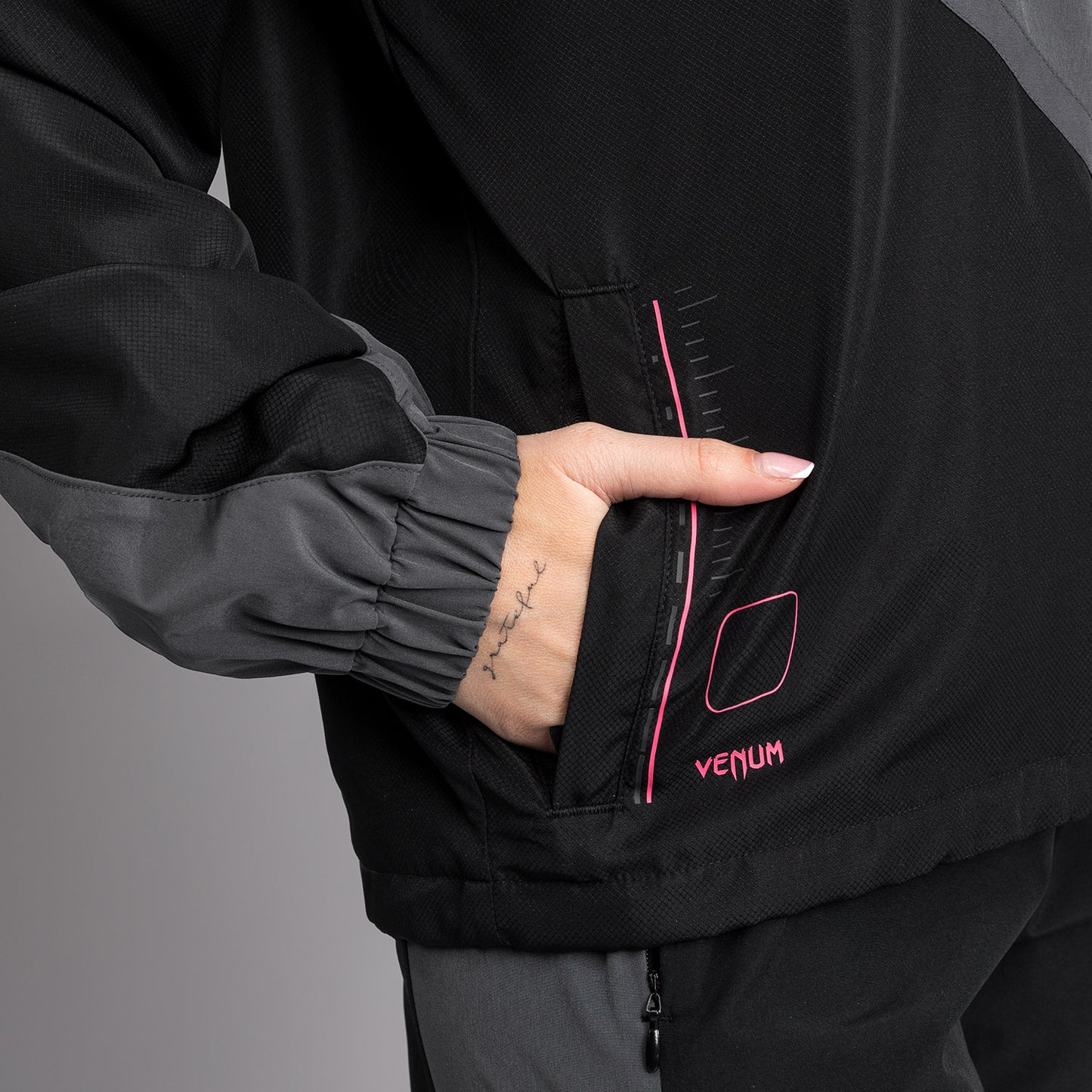 Venum Tactical XT Giacca da ginnastica da donna - Nero/Grigio Tempesta