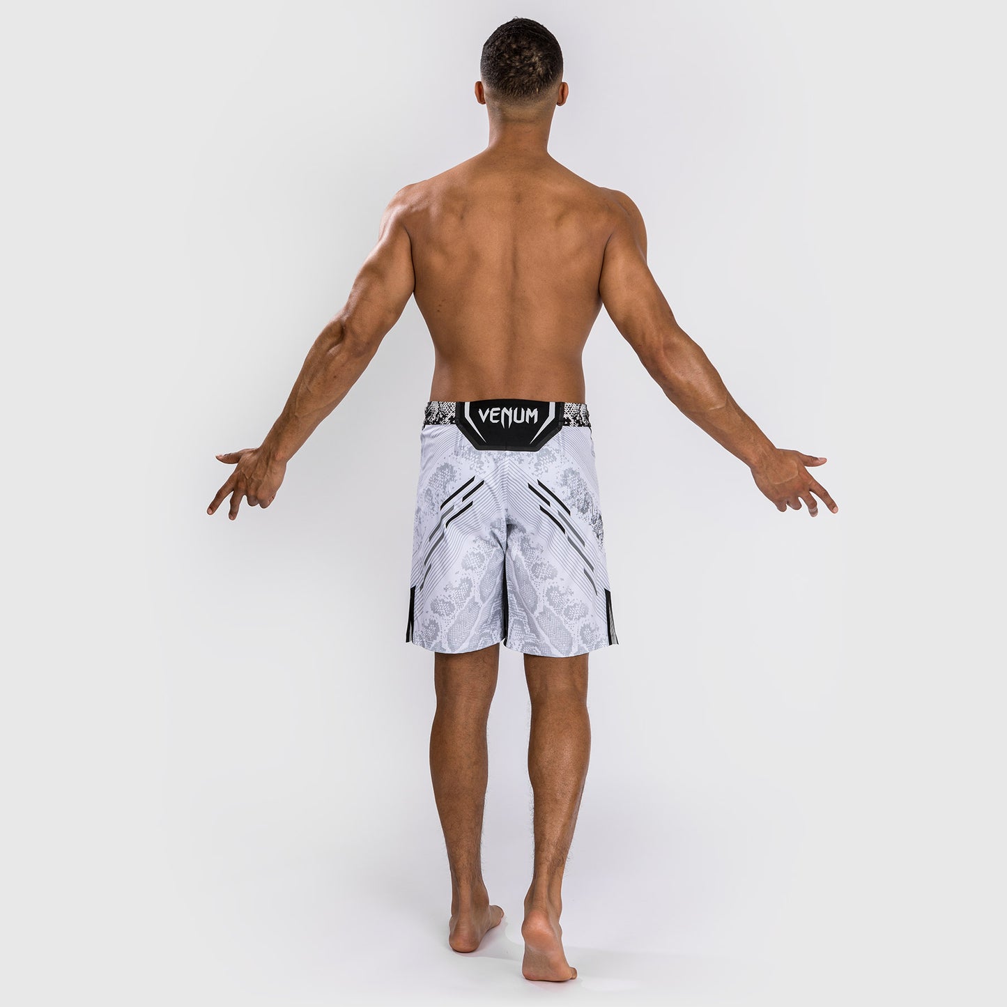 Pantaloncini da combattimento UFC Adrenaline by Venum personalizzati Authentic Fight Night - Uomo - Taglio lungo - Bianco
