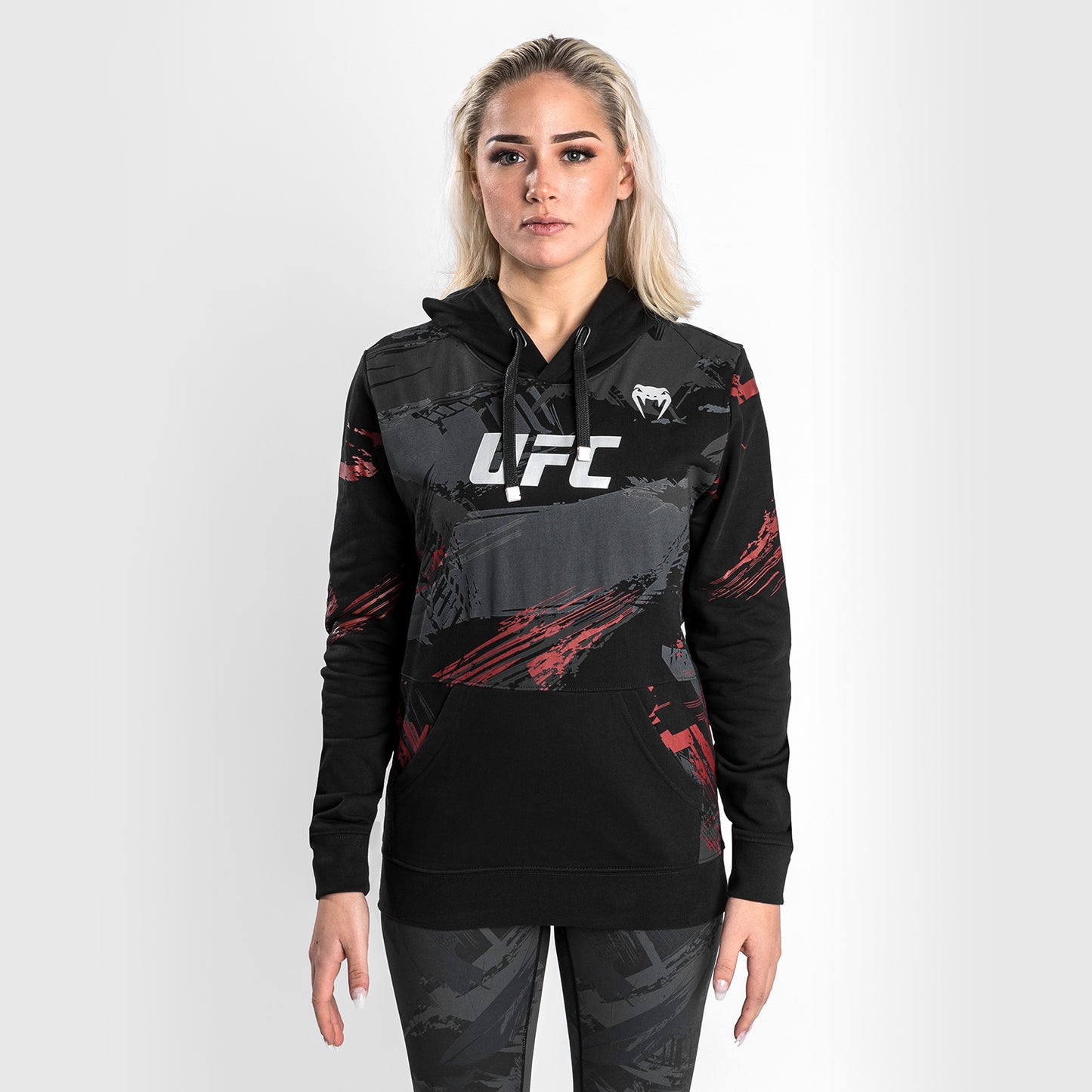 Felpa con cappuccio UFC Venum Authentic Fight Week 2.0 - Donna - nero