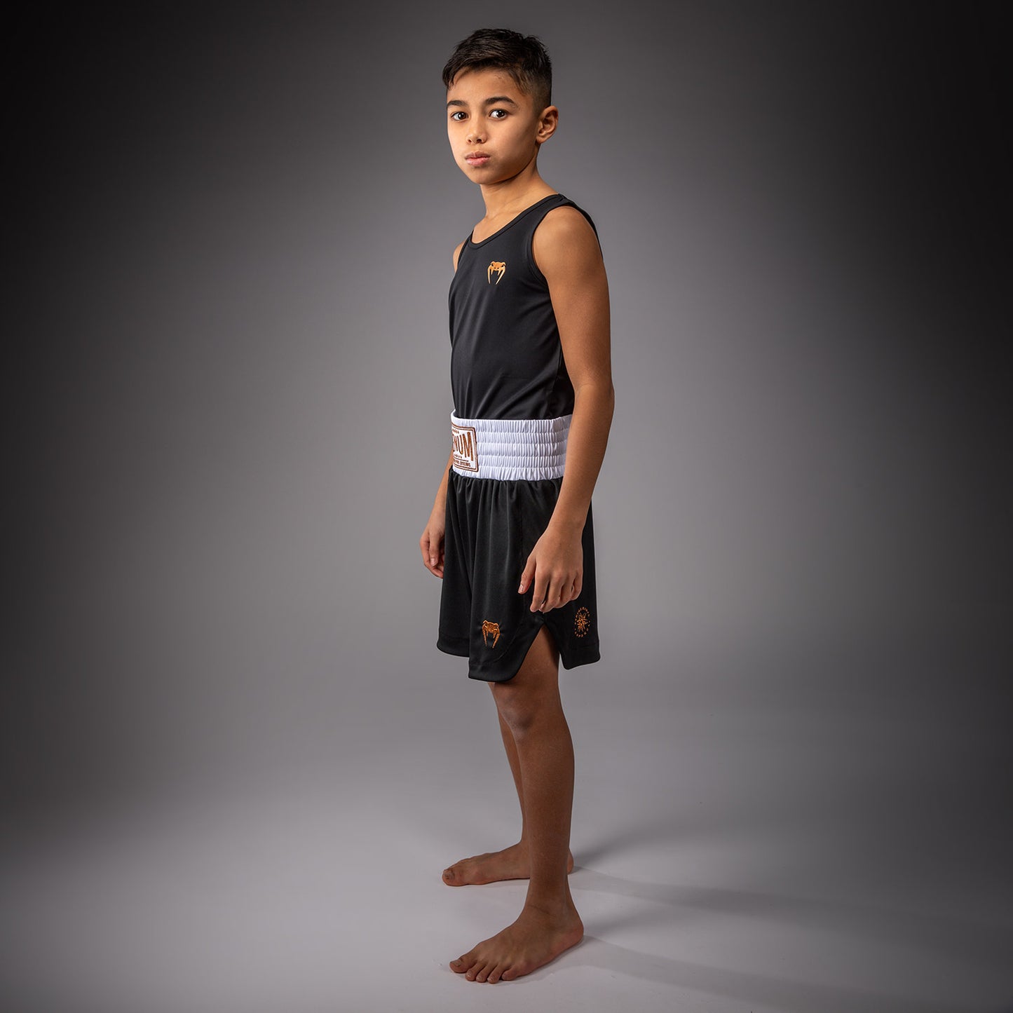 Venum Classic Pantaloncini da Boxe Per Bambini – Nero/Oro