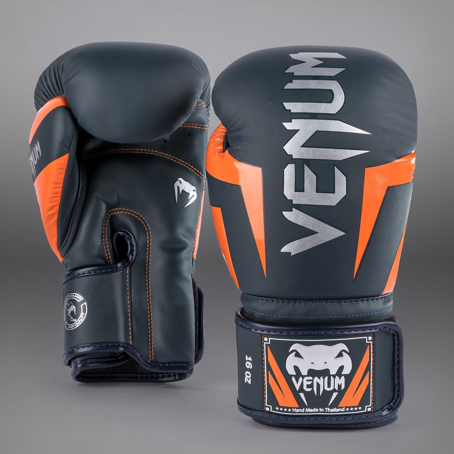 Venum Elite Guantoni da pugilato - Navy/Argento/Arancione