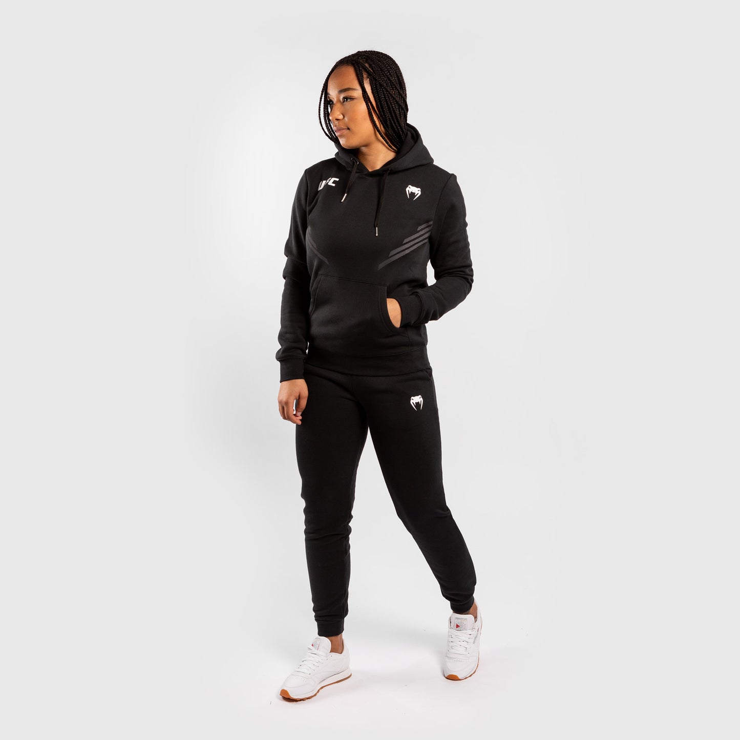 Felpa Con Cappuccio Donna UFC Venum Replica - Nero