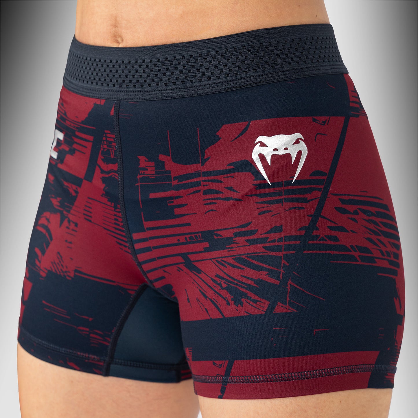 UFC Zenith by Venum Authentic Fight Week Pantaloncini Vale Tudo Performance Donna - Blu navy/Bordeaux/Argento