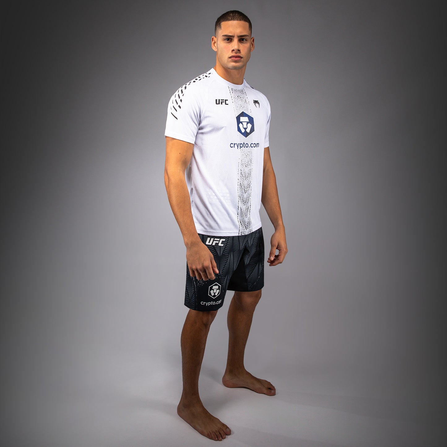 UFC Zenith by Venum Authentic Fight Night Maglia ufficiale Walkout Uomo Personalizzato - Bianco