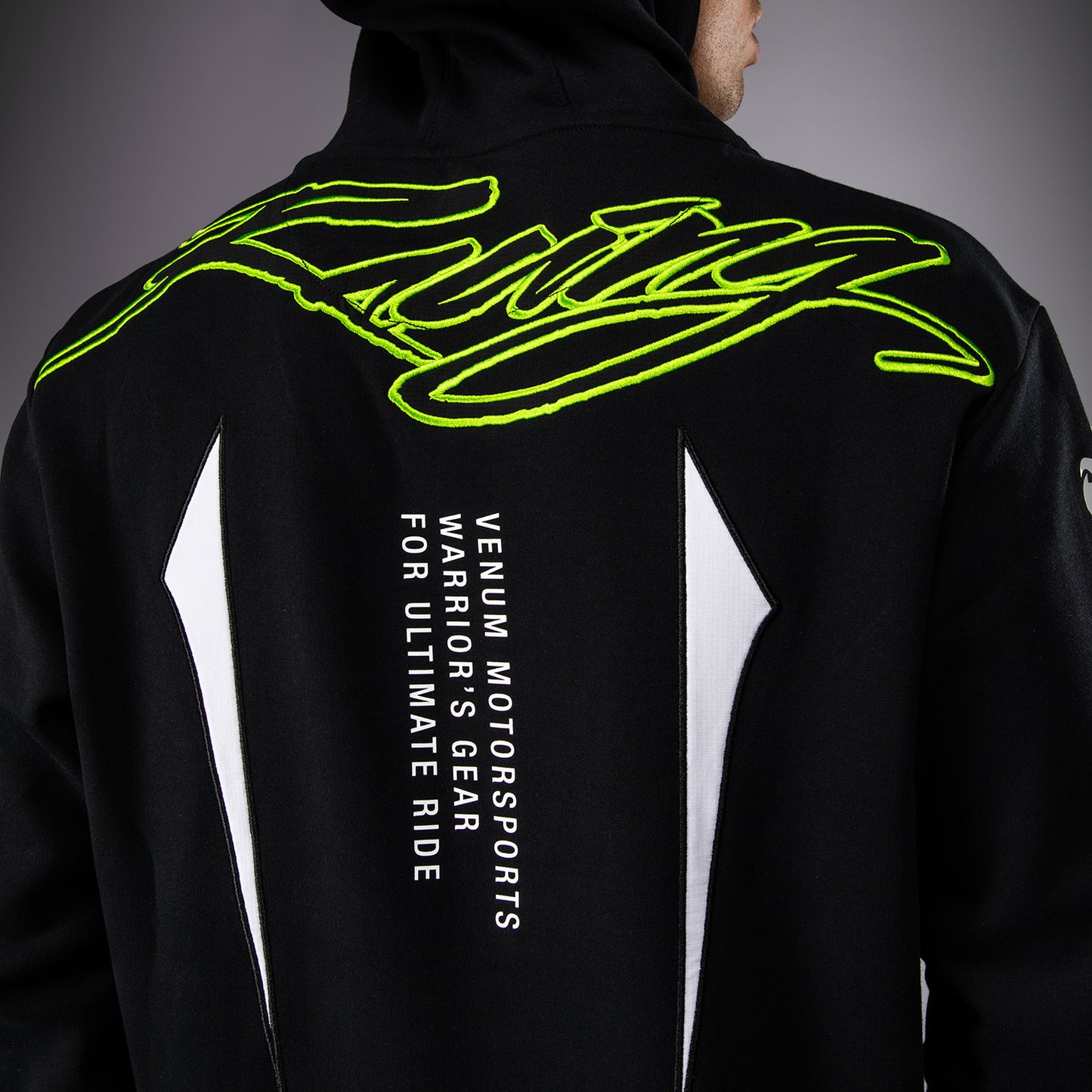 Venum x Bud Racing Felpa con cappuccio Uomo - Nero/Bianco/Verde lime