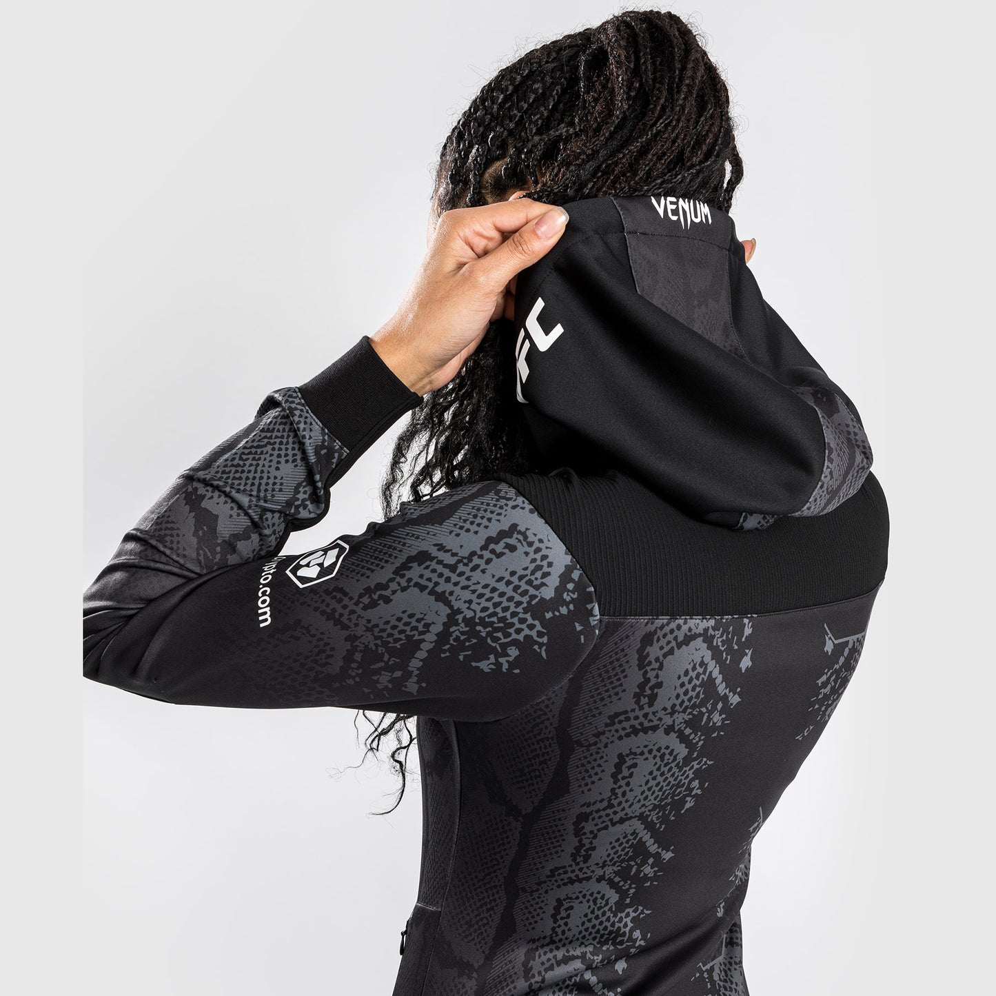 UFC Adrenaline by Venum Authentic Fight Night Felpa con cappuccio Walkout da Donna - Nero