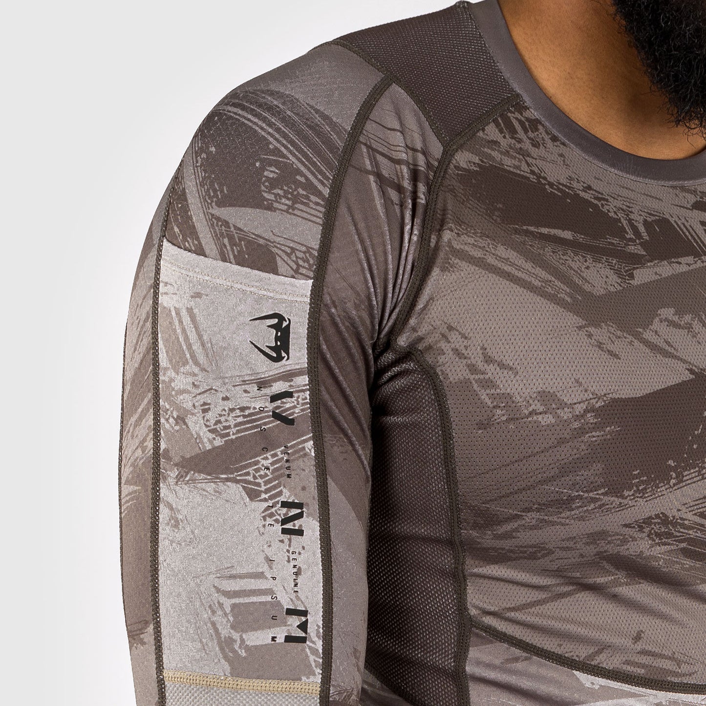 Venum Electron 3.0 Rashguard a maniche longhe - Sabbia