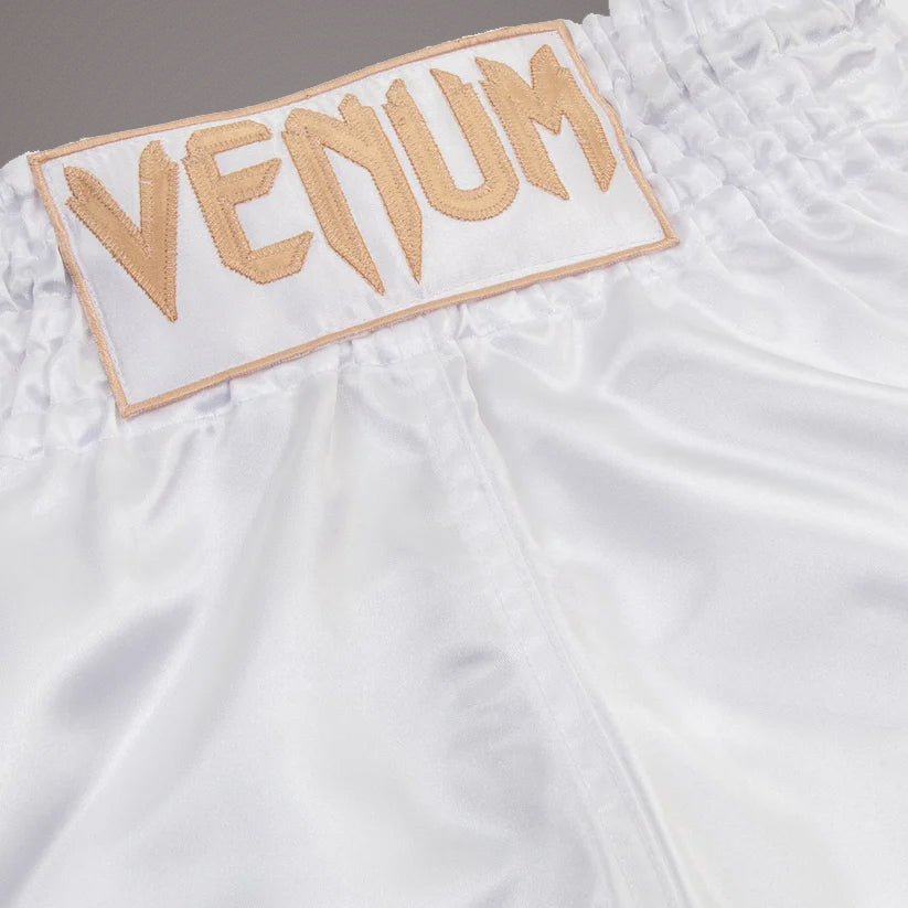 Venum Classic Pantaloncini da Muay Thai - Bianco/Oro