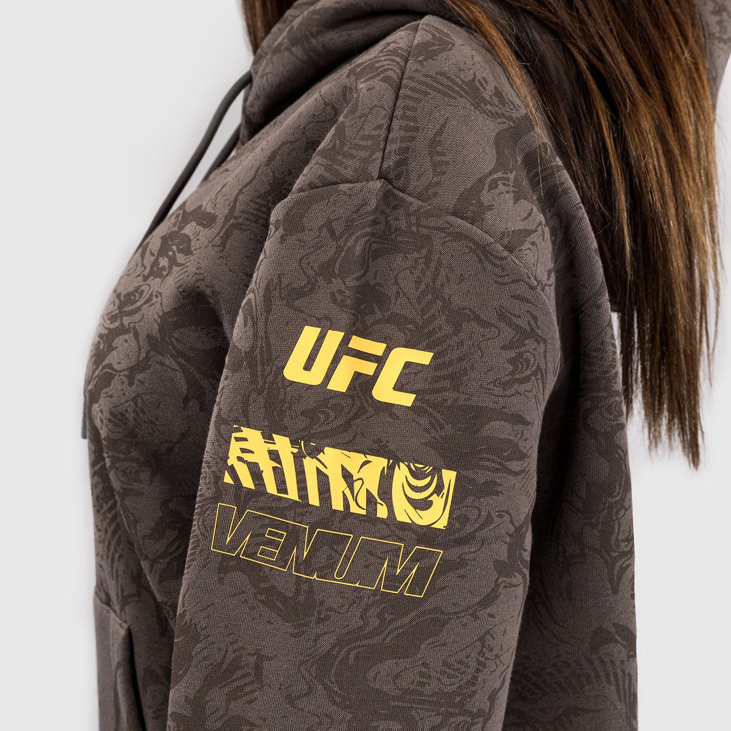 UFC Fusion by Venum Fight Week Felpa con Cappuccio per Donna - Marrone terra