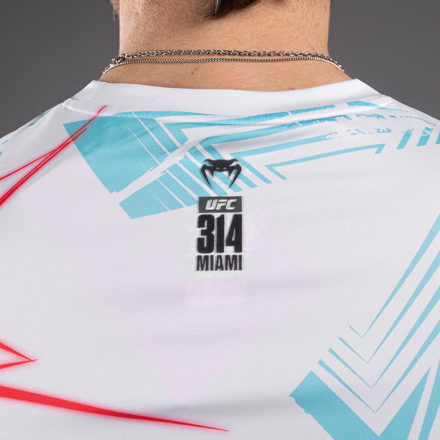 UFC Fusion By Venum Miami Edition Fight Week Maglietta Dry-Tech da uomo - Bianchi