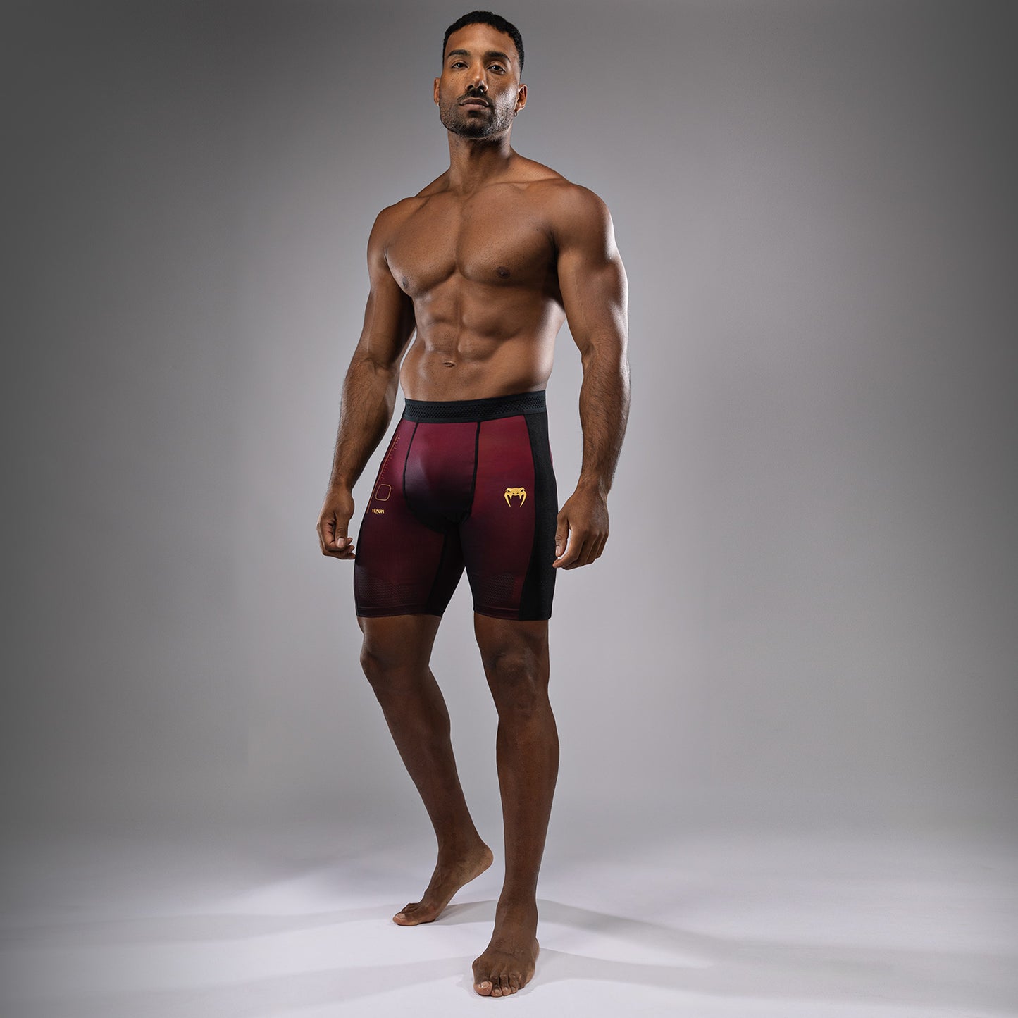 Venum Tactical XT Pantaloncini a compressione - Nero/Bordeaux/Oro