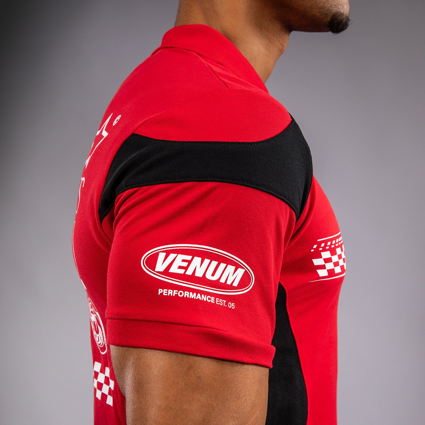 Venum Motorsport Polo in Cotone - Rosso Racer