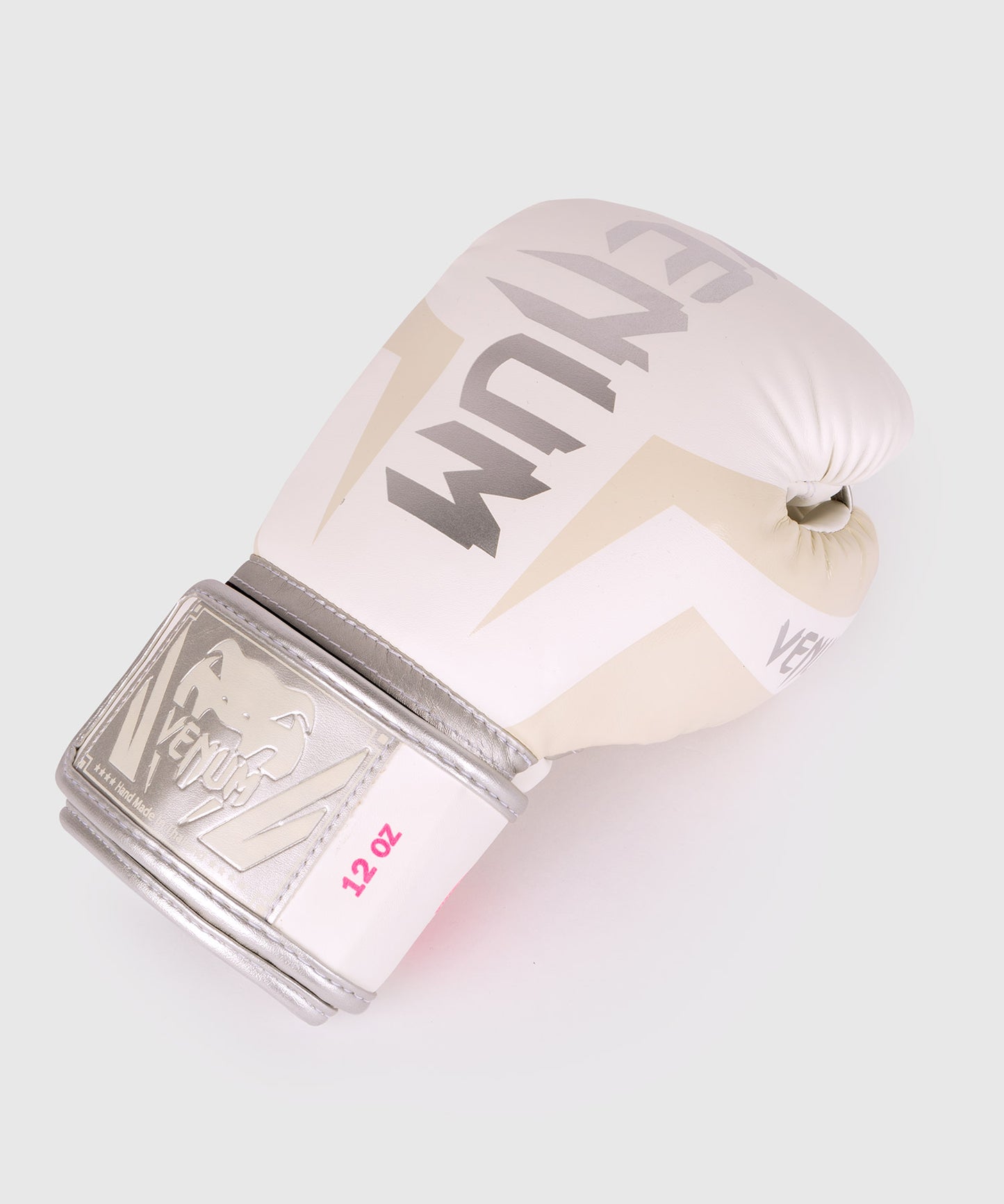 Guantoni da boxe Venum Elite - Bianco/argento-rosa