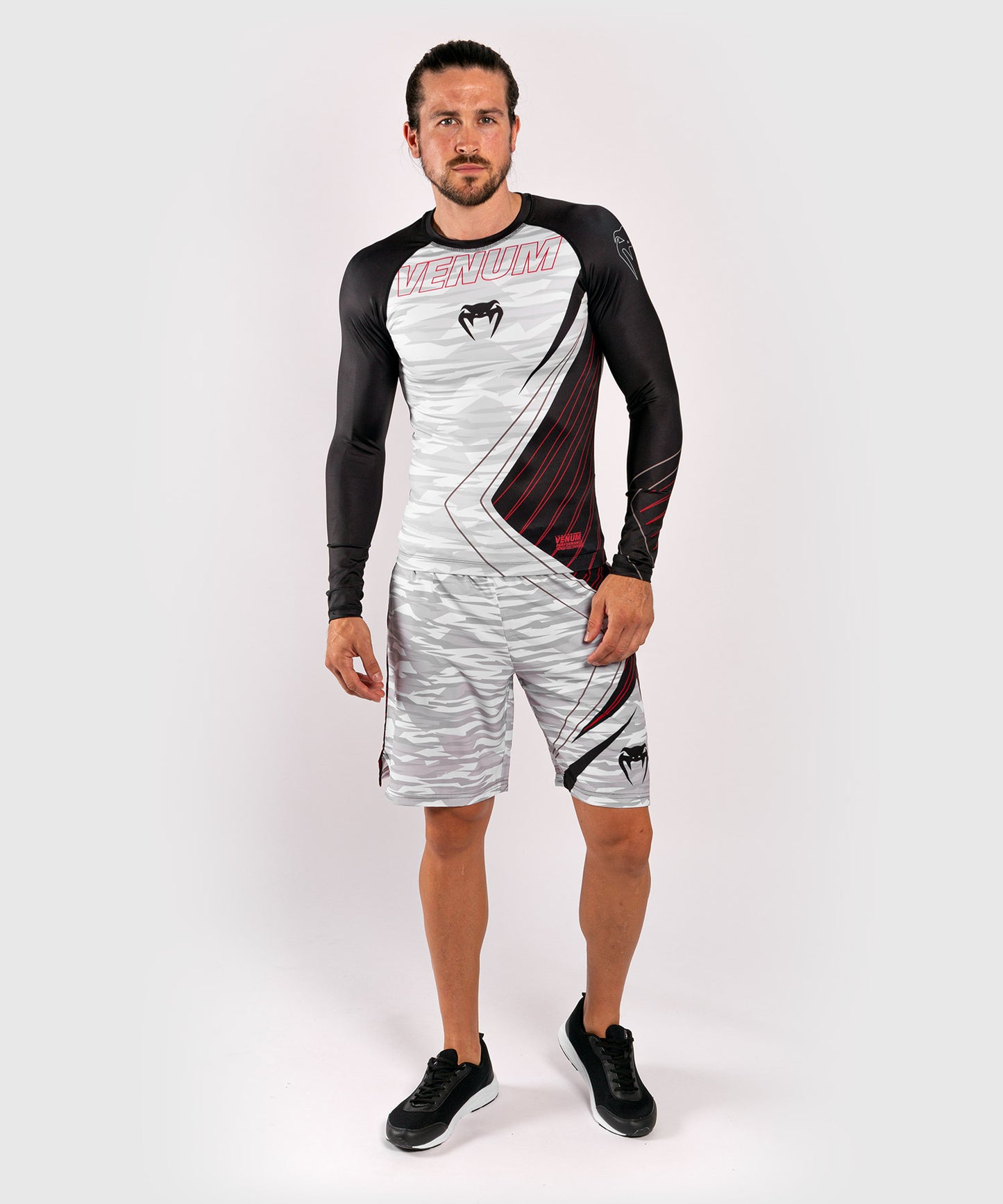 Rashguard Venum Contender 5.0 - maniche lunghe - White/Camo