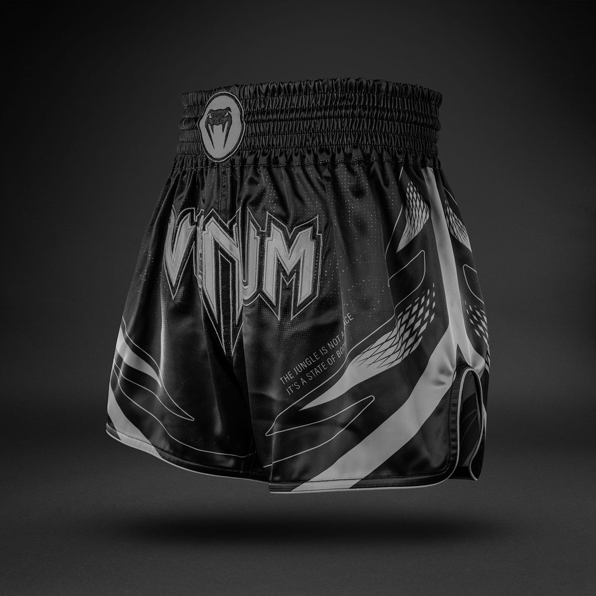 Venum Amazonia Reborn Pantaloncini da Muay Thai - Nero/Grigio