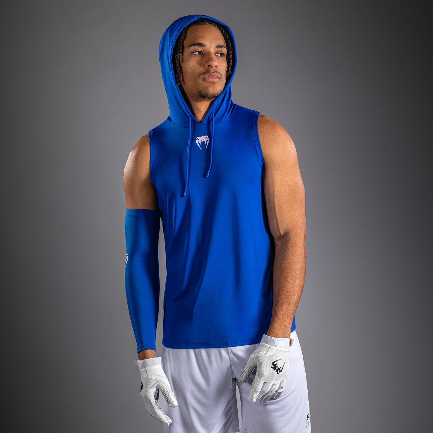 Venum Elite Felpa con Cappuccio Senza Maniche Dry-Tech - Blu Reale