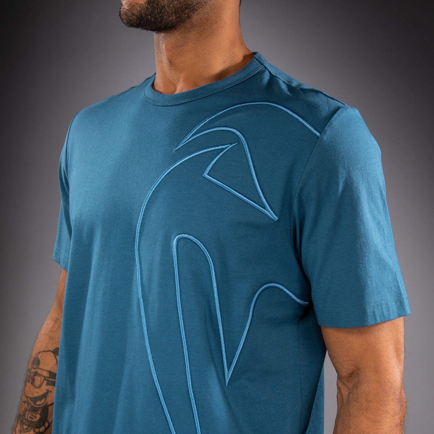 Venum Giant 3D T-shirt in Cotone - Blu Oceano