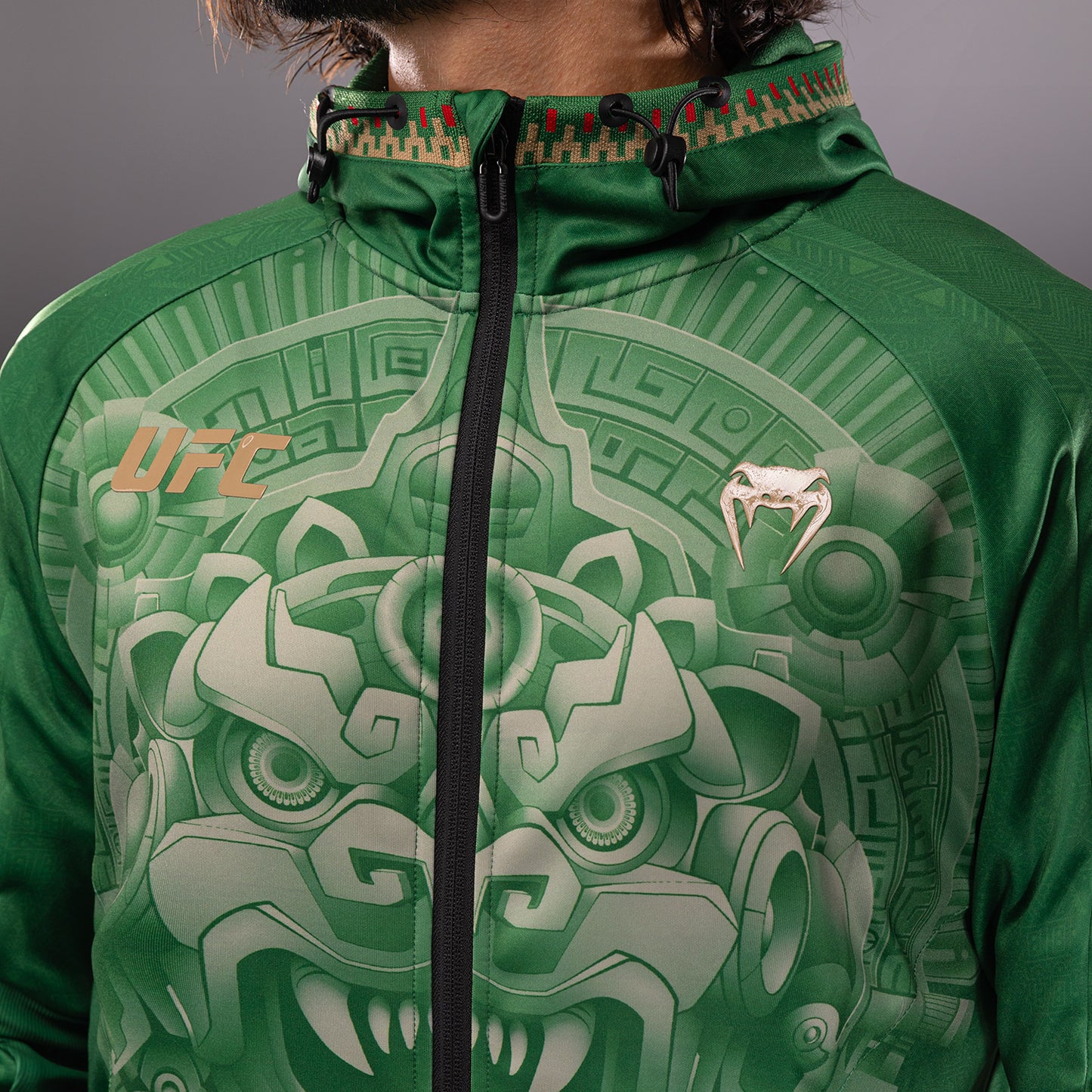 Noche UFC 2.0 By Venum Authentic Fight Night Felpa con cappuccio - Verde